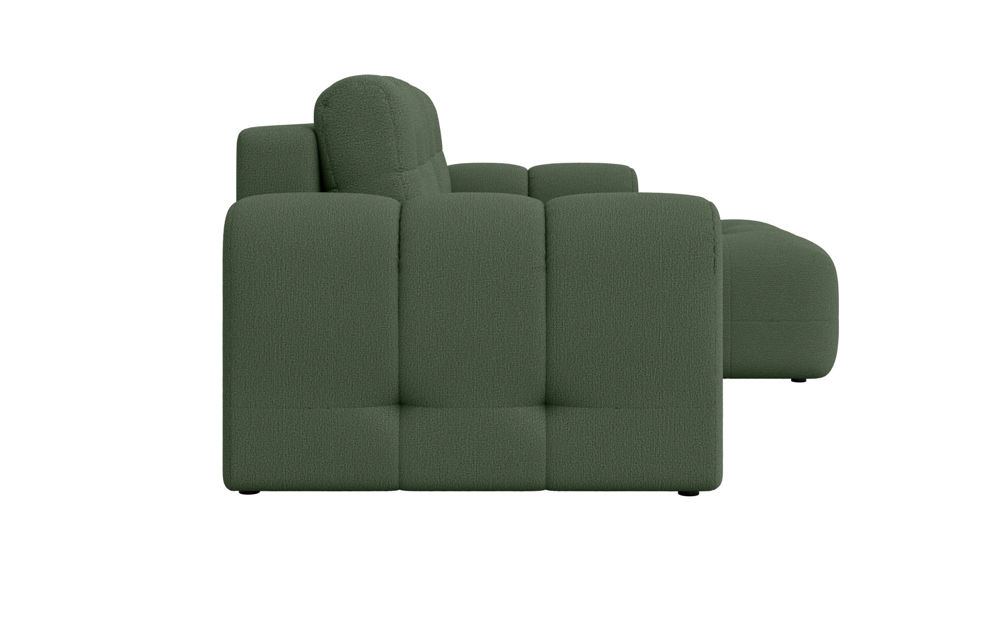 INOSIGN Ecksofa »Manilla, wahlweise mit Bettfunktion, B/T/H 265/170/91 cm«, L-Form mit Recamiere rechts/links bestellbar, Wellenunterfederung