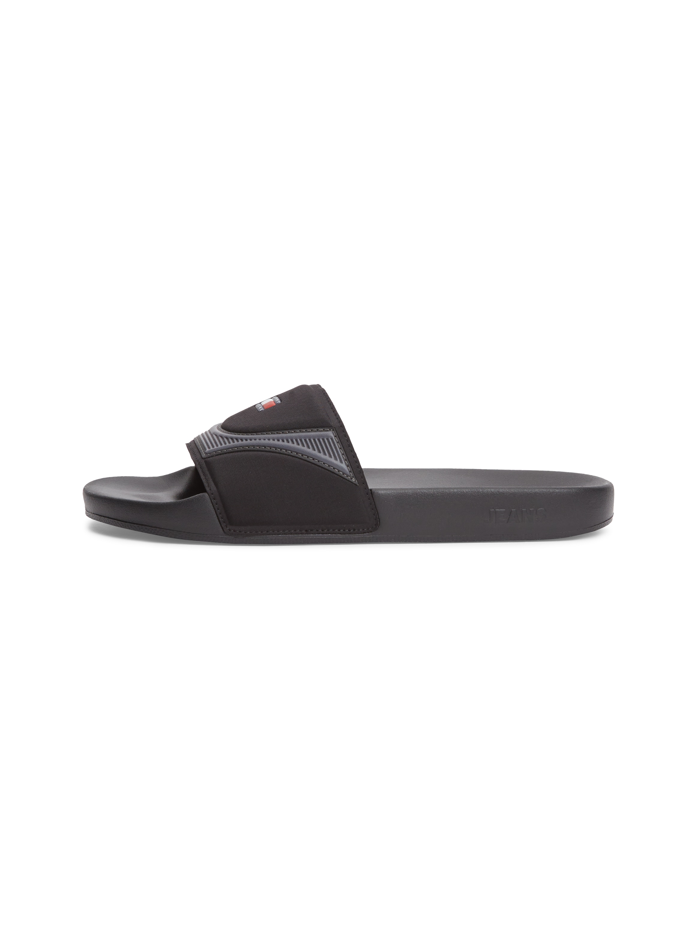 Tommy Jeans Pantolette »TOMMY JEANS SEASONAL POOL SLIDE«  Poolslides, Sommerschuh, Schlupfschuh mit Kontrastbesätzen