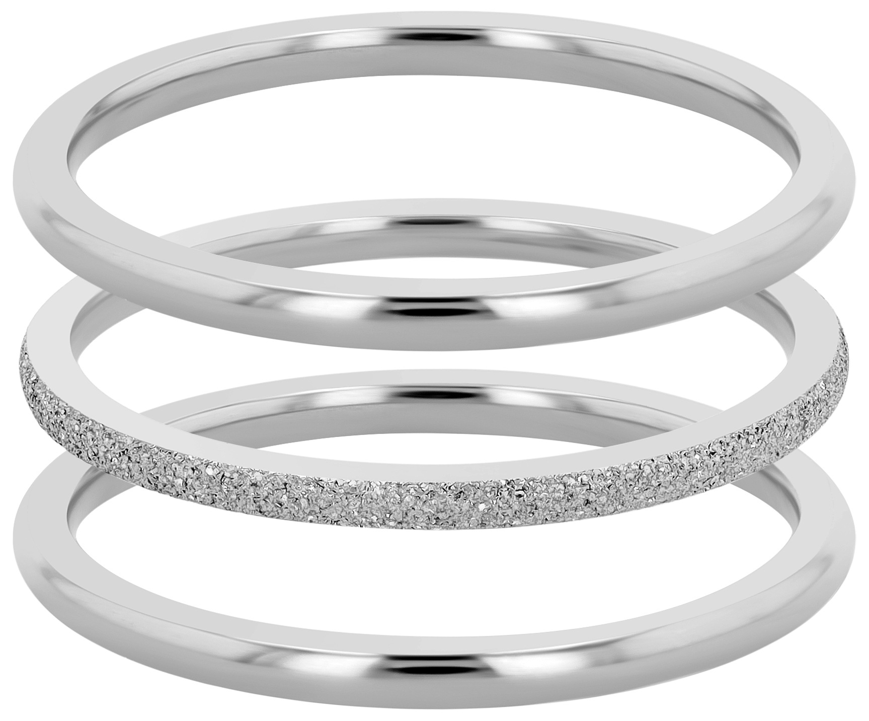 Adelia´s Fingerring »Damen Ring aus Edelstahl«