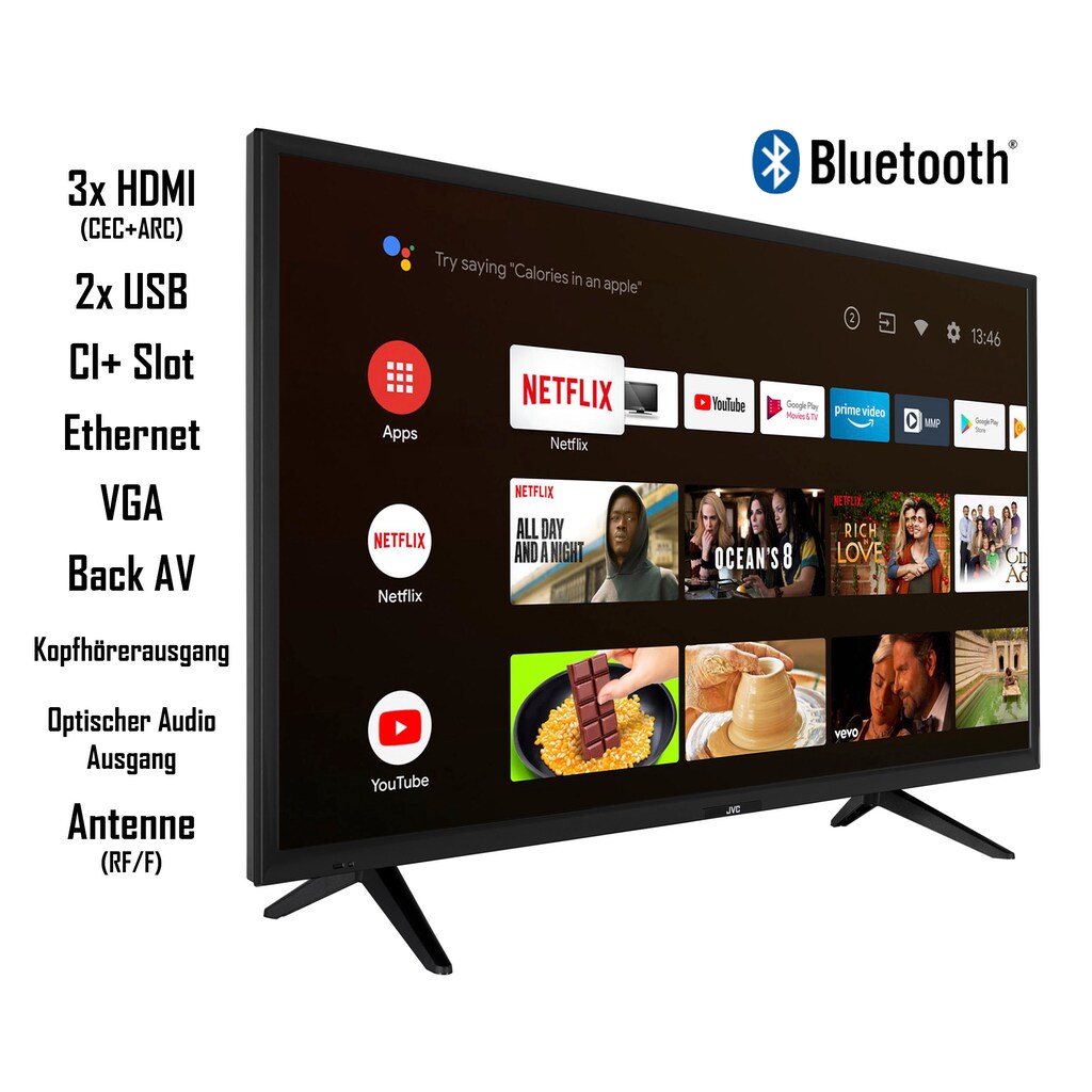 JVC LED-Fernseher »LT-39VAH3055«, 98 cm/39 Zoll, HD-ready, Android TV