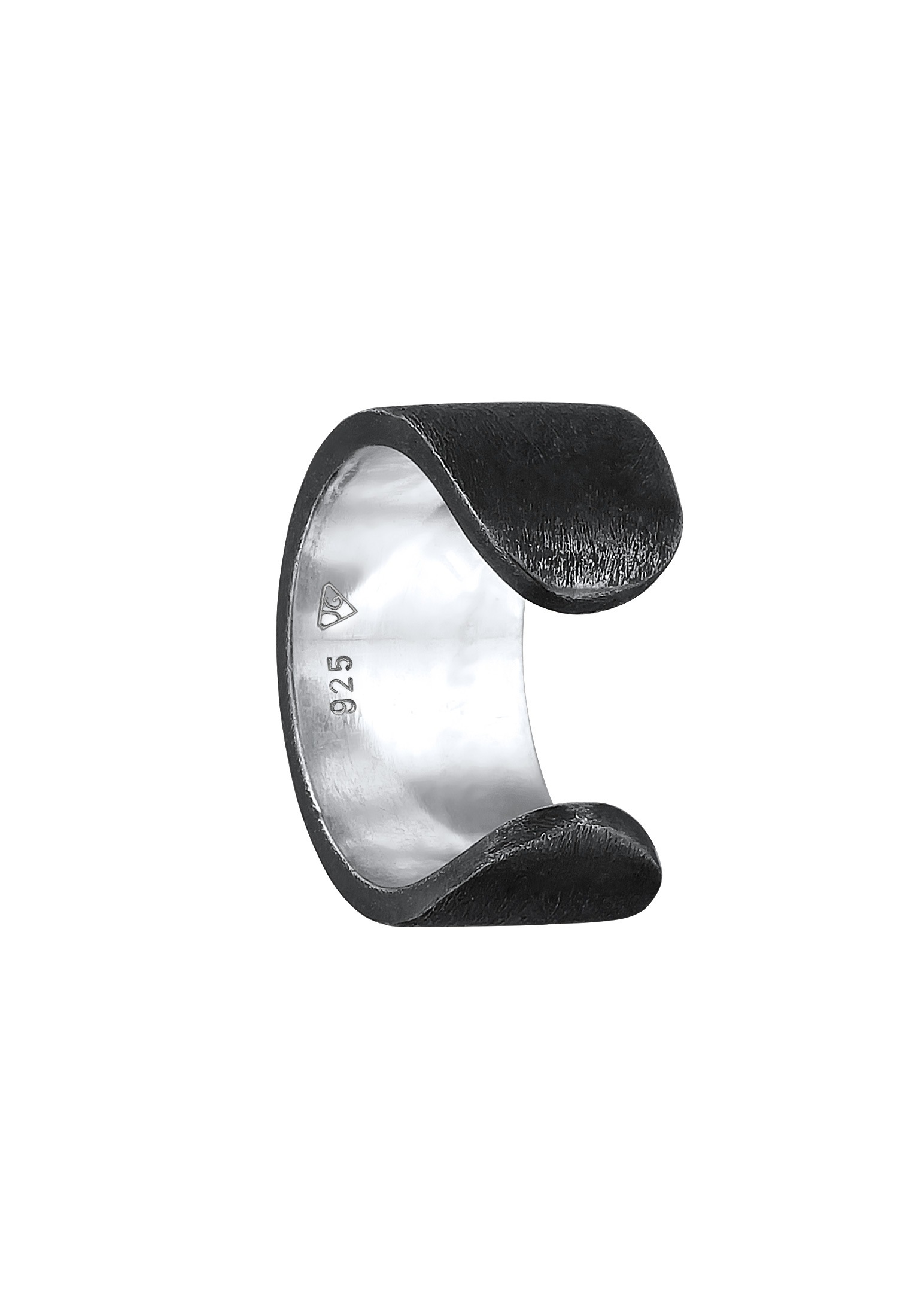 Kuzzoi Paar Ohrklemmen »Ohrringe Herren Single Earcuff Basic Glanz 925 Silber«