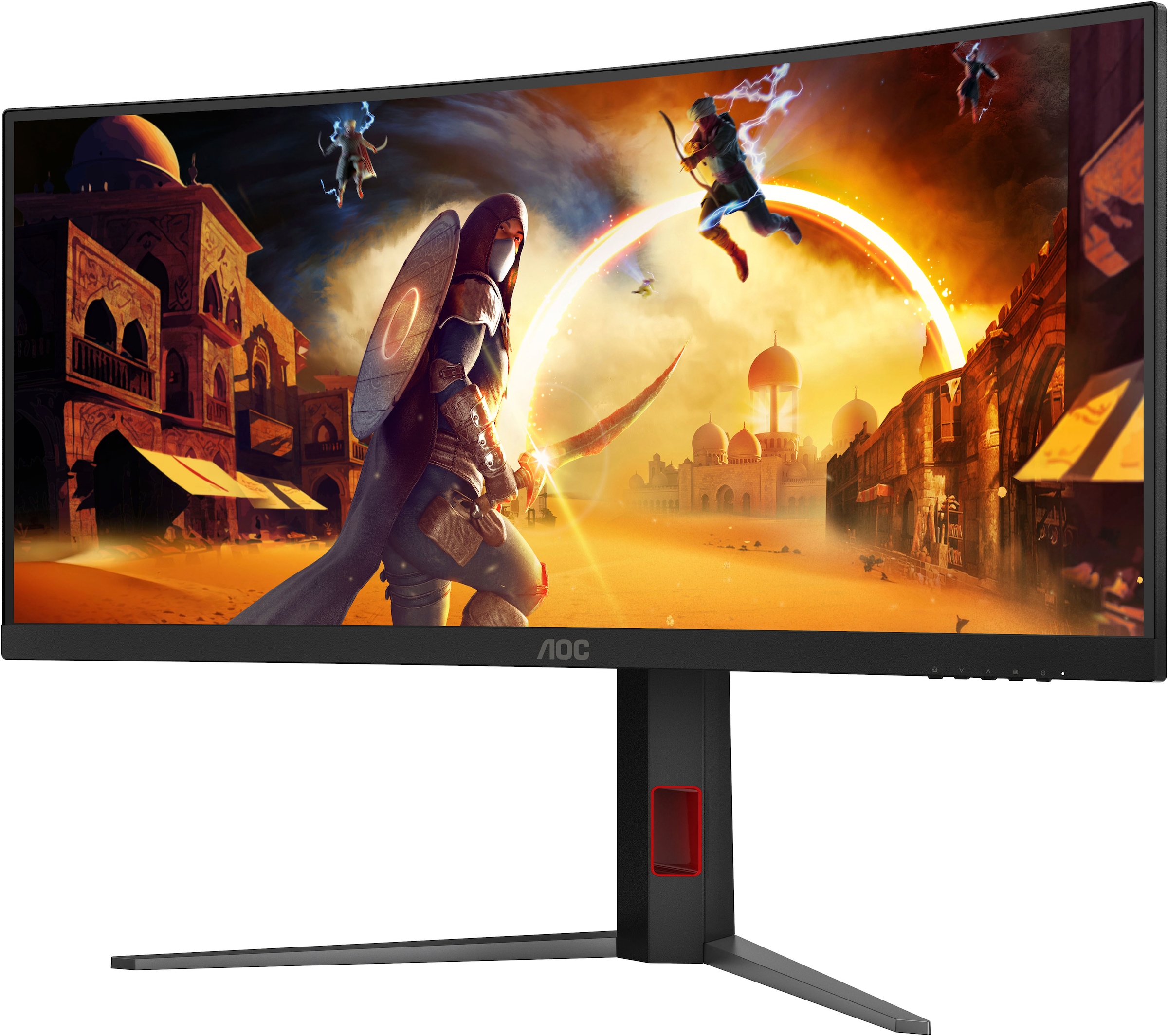 AOC Curved-Gaming-Monitor »CU34G4« 86 cm/34 ″  3440 x 1440 px Wide Quad HD 1 Reaktionszeit 180 Hz