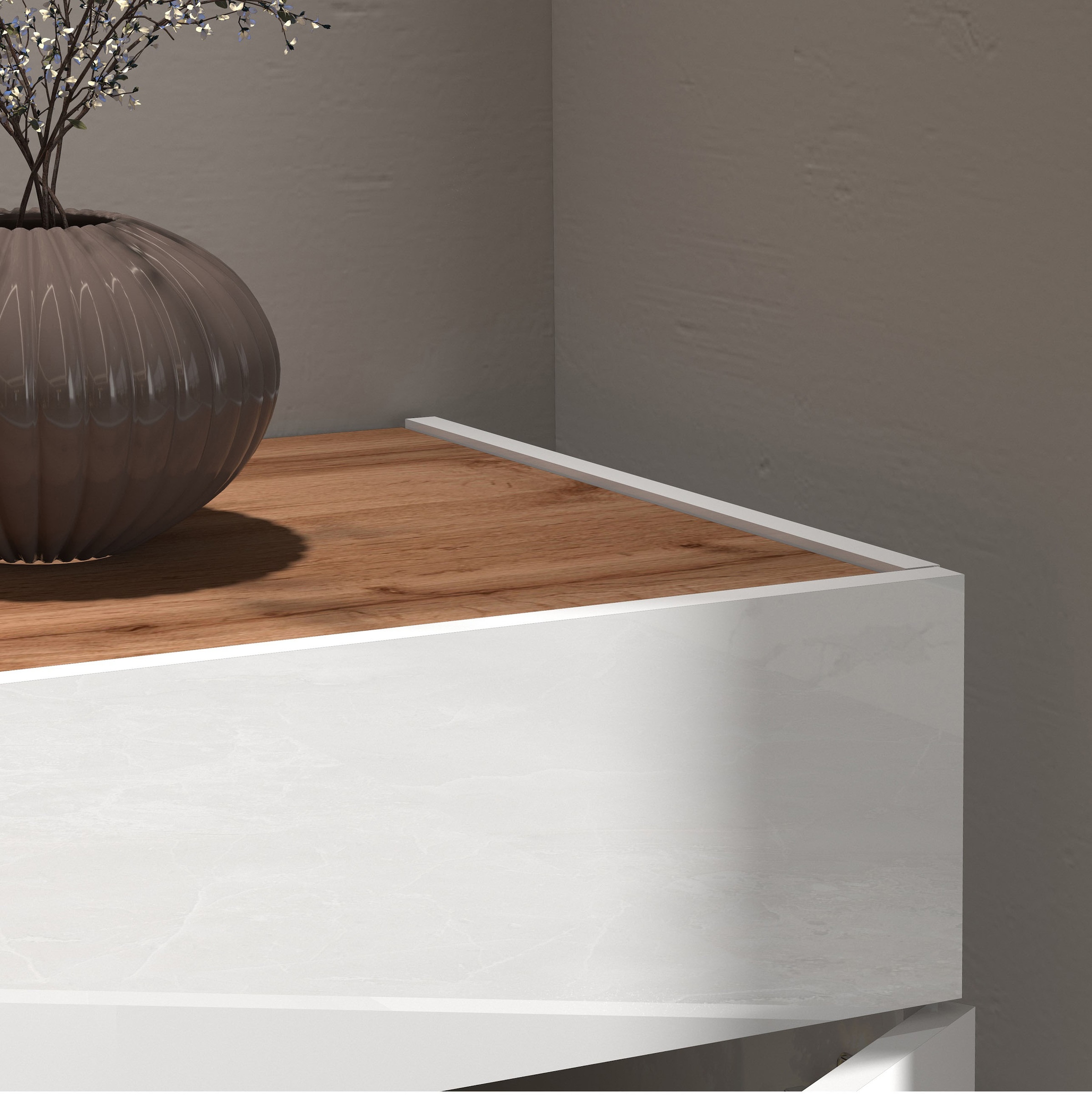 INOSIGN Sideboard »Garda, Kommode, Schrank, Kredenz«, 2 Türen, 1 Schublade,grifflos Breite 80,9 cm