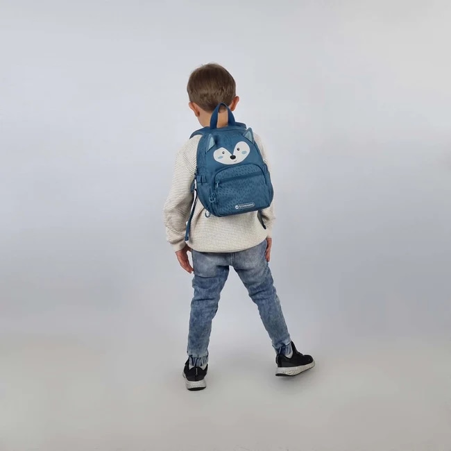 Schneiders Kinderrucksack »Kids Mini Wolf von Schneiders«, reflektierende Details, aus recycelten Materialien hergestellt