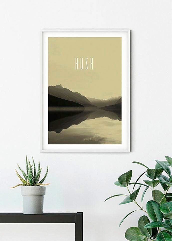Komar Bild »Word Lake Hush Sand«, Natur, (1 St.), Wandbild zur Dekoration - ohne Rahmen