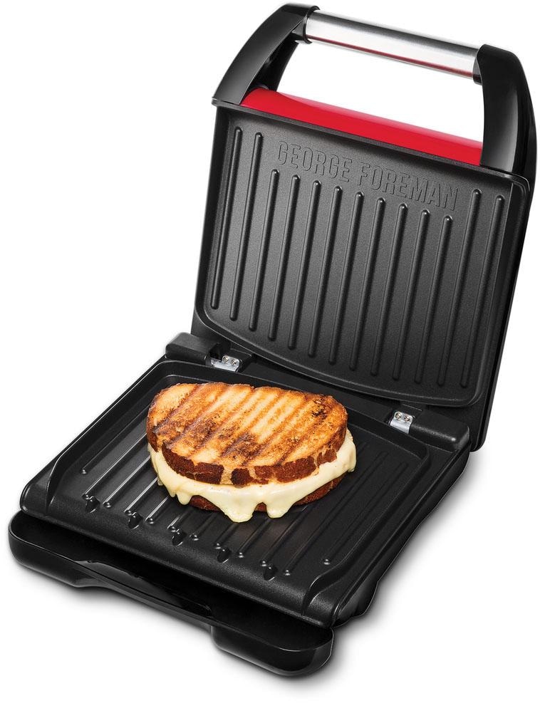 George Foreman Kontaktgrill »Steel Familiy Fitnessgrill Rot 25040-56«, 1650 W