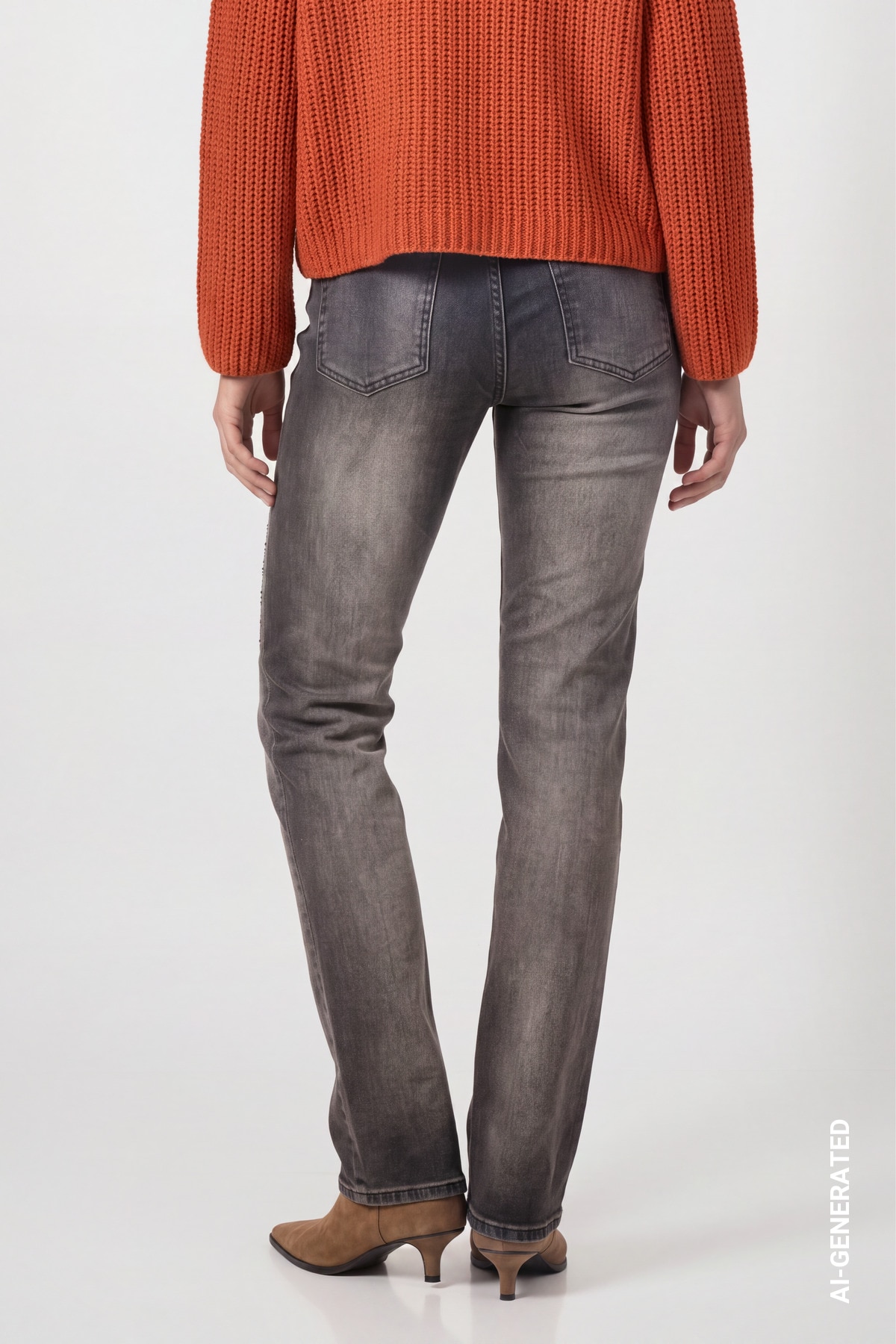 Monari Straight-Jeans Regular fit mit Strassdetails