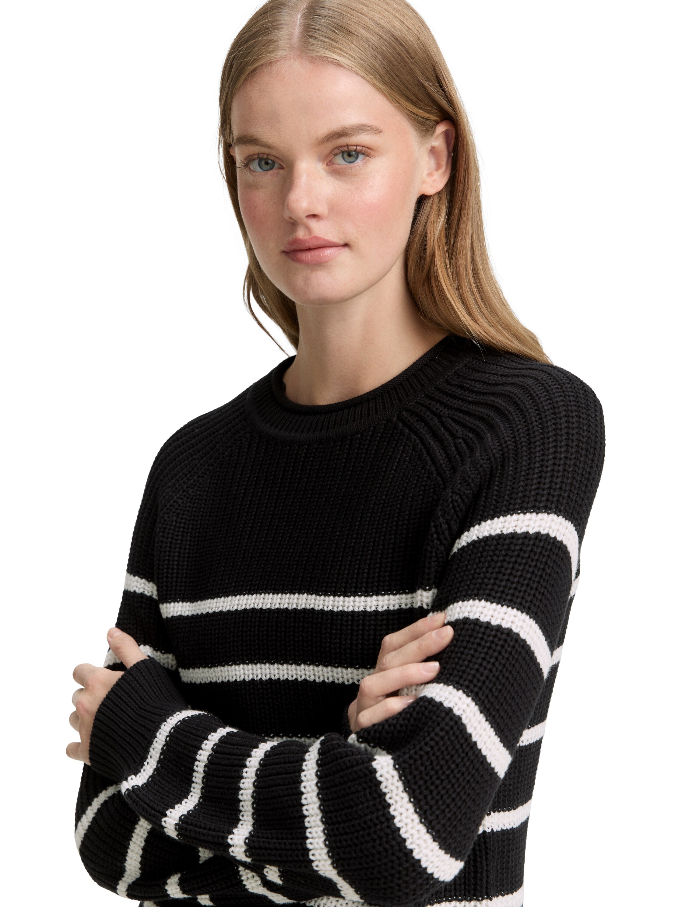 TOM TAILOR Denim Strickpullover mit Strick-Struktur
