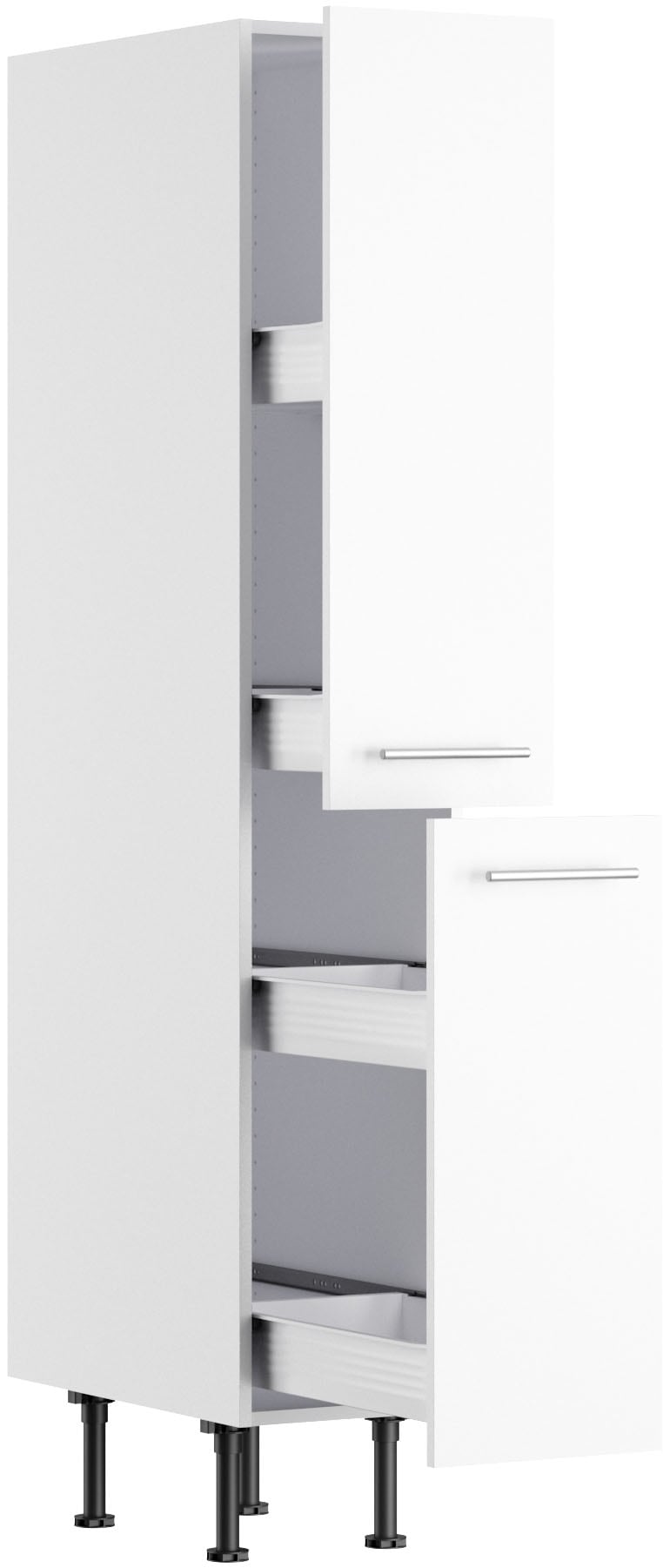 KOCHSTATION Apothekerschrank »KS-Bern2«, Breite 30 cm, Höhe 176,6 cm, 2 Auszüge (Höhe 89,2 /70 cm)
