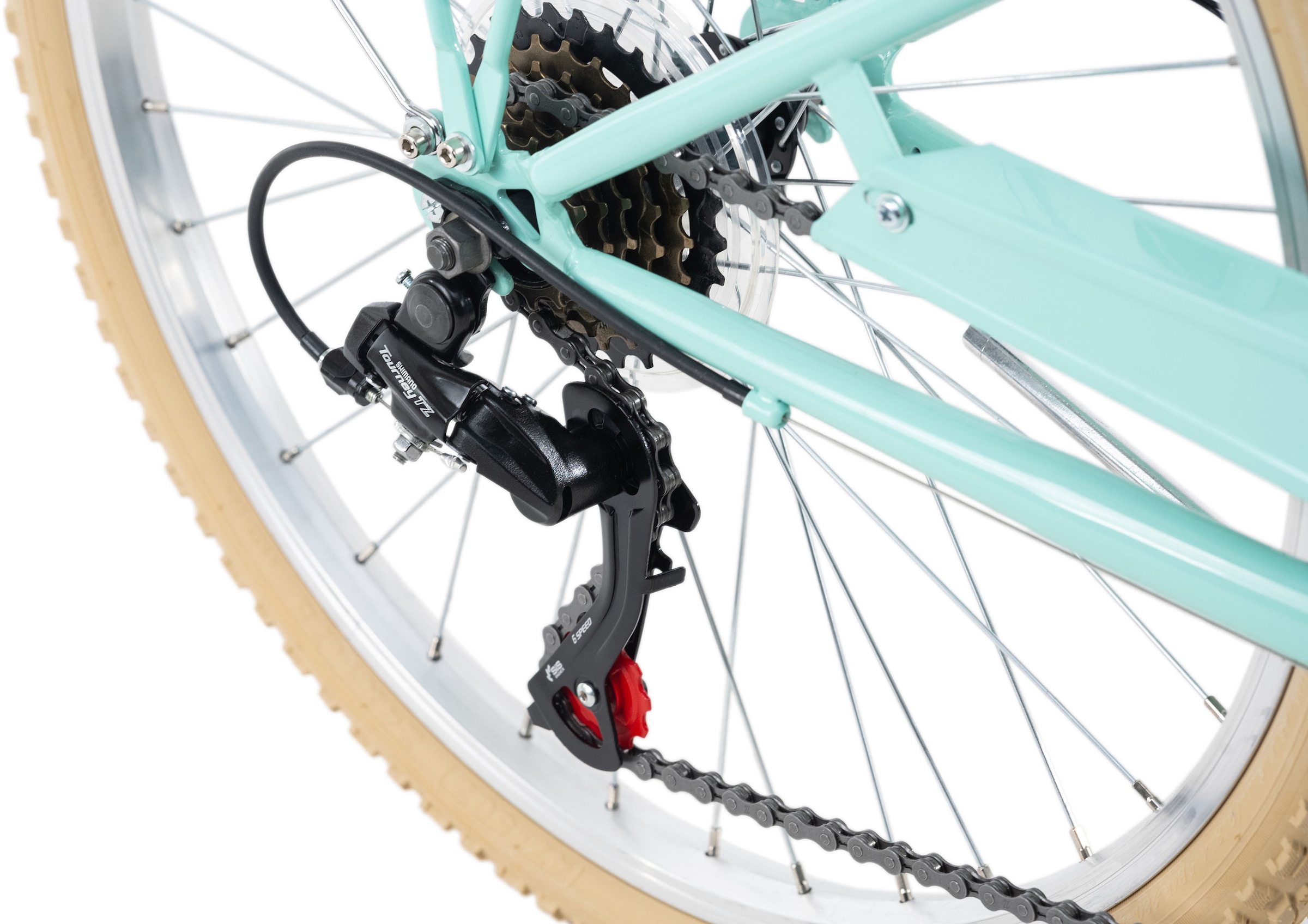 KS Cycling Jugendfahrrad »Balloon«, 6 Gang, Shimano, Tourney Schaltwerk, Kettenschaltung, für Damen, Kettenschaltung