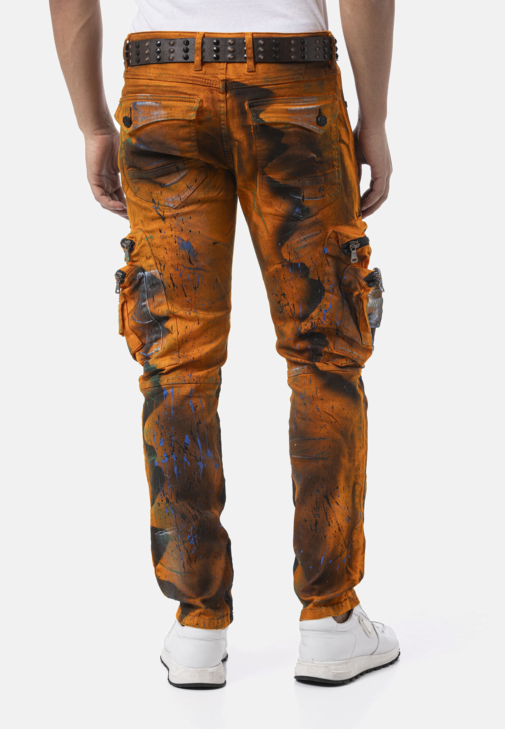 Cipo & Baxx Cargojeans »Cipo & Baxx Jeanshose CD902« mit Cargo-Taschen