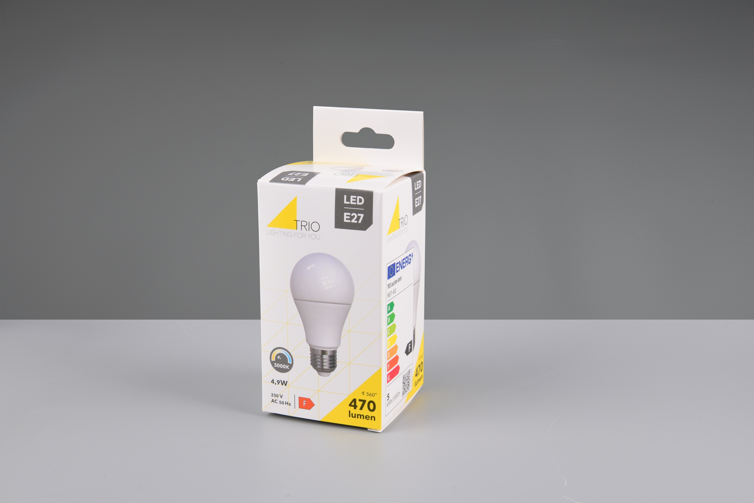 TRIO Leuchten LED-Leuchtmittel »Leuchtmittel Set E27« E27 6 Stk. Warmweiß 6er Set Leuchtmittel E27 Fassung, Glühbirne E27 LED warmweiß
