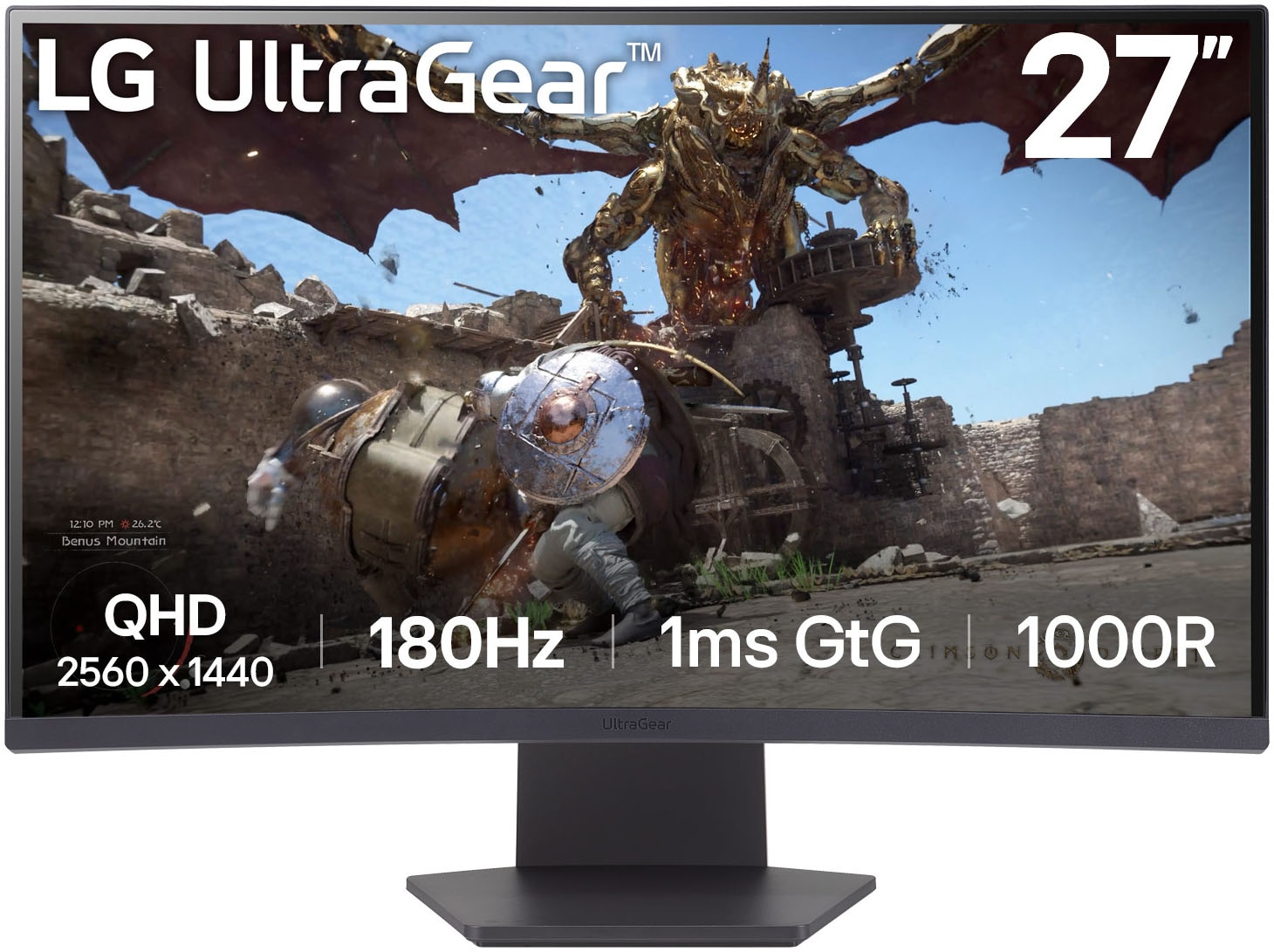 Curved-Gaming-Monitor »27GS60QX«, 68 cm/27 Zoll, 2560 x 1440 px, QHD, 1 ms...