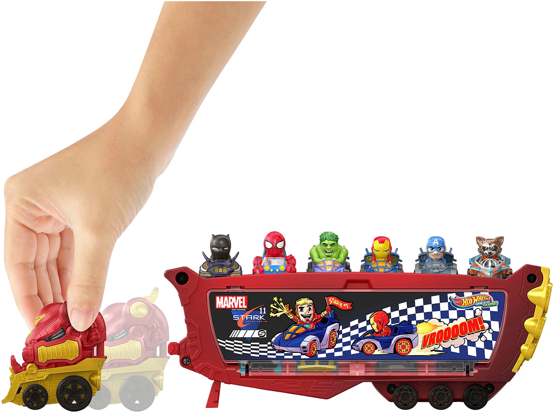 Hot Wheels Spielzeug-Transporter »RacerVerse, Marvel Hulkbuster«