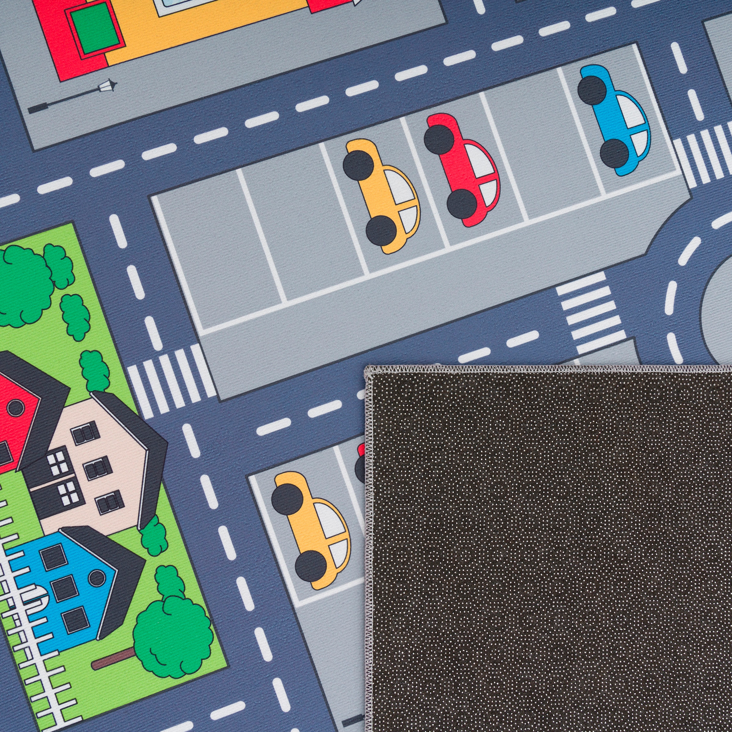 Paco Home Kinderteppich »Bino 576« rechteckig 4 mm Höhe Kurzflor, Straßen-Spiel-Teppich, Kinderzimmer