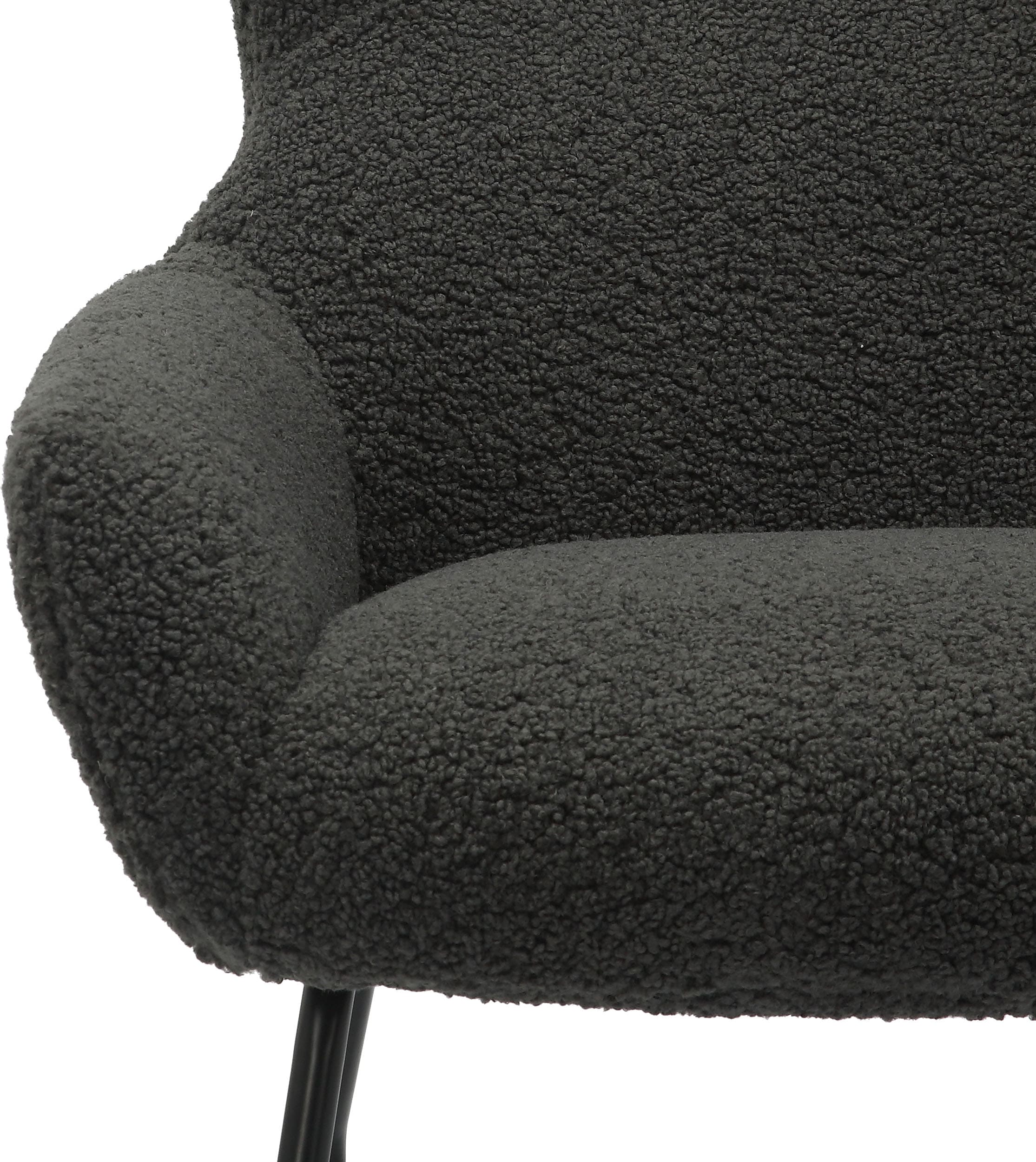 SalesFever Sessel »Orlando Bequemer Sessel zum Entspannen«, (Set, 2 St.), mit Bezug in Teddyfelloptik