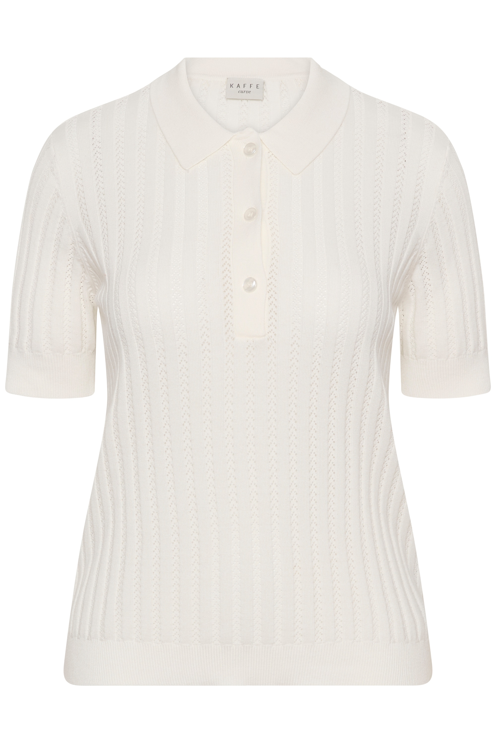 KAFFE Curve Longtop »Kurzarm-Bluse KCbirda«