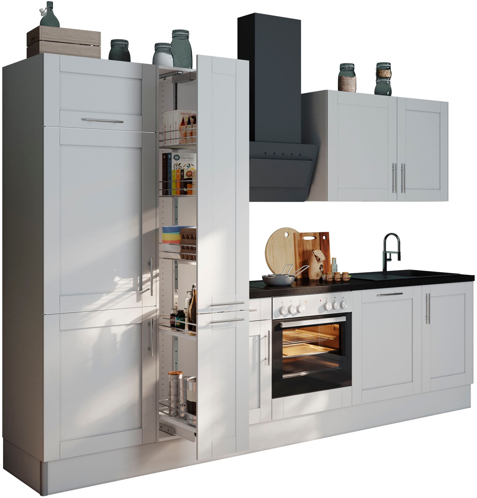 OPTIFIT Küche »Ahus«, Breite 310 cm,wahlweise mit E-Geräten,MDF  Fronten,Soft Close Funktion im OTTO Online Shop