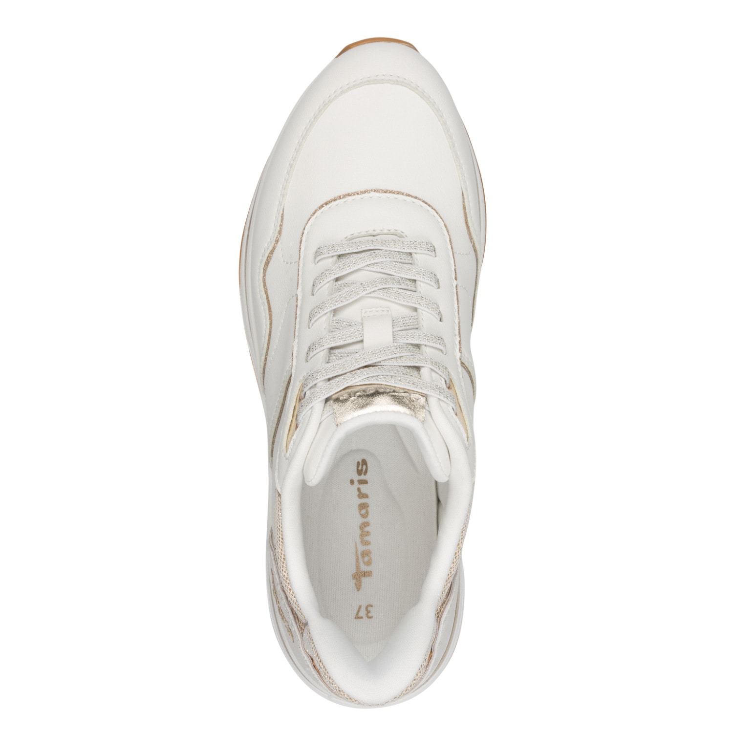 Tamaris Plateausneaker  , Freizeitschuh, Halbschuh, Schnürschuh mit Kontrast-Paspellierung