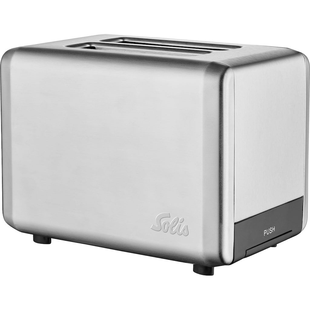 SOLIS OF SWITZERLAND Toaster »920.12 Steel Typ 8002«, 2 lange Schlitze, 925 W