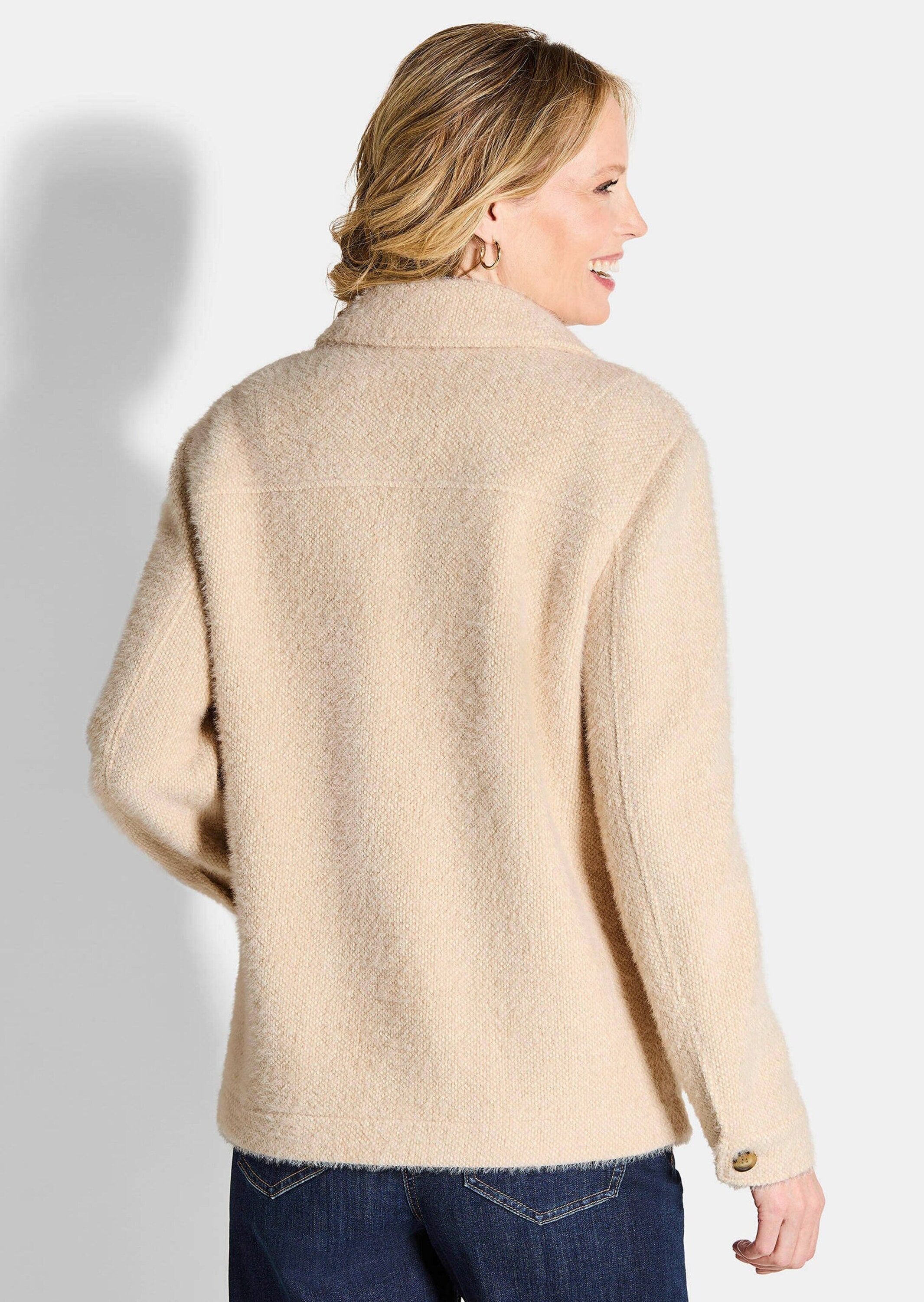 GOLDNER Kurzjacke »Jacke in flauschiger Qualität mit Lurex«