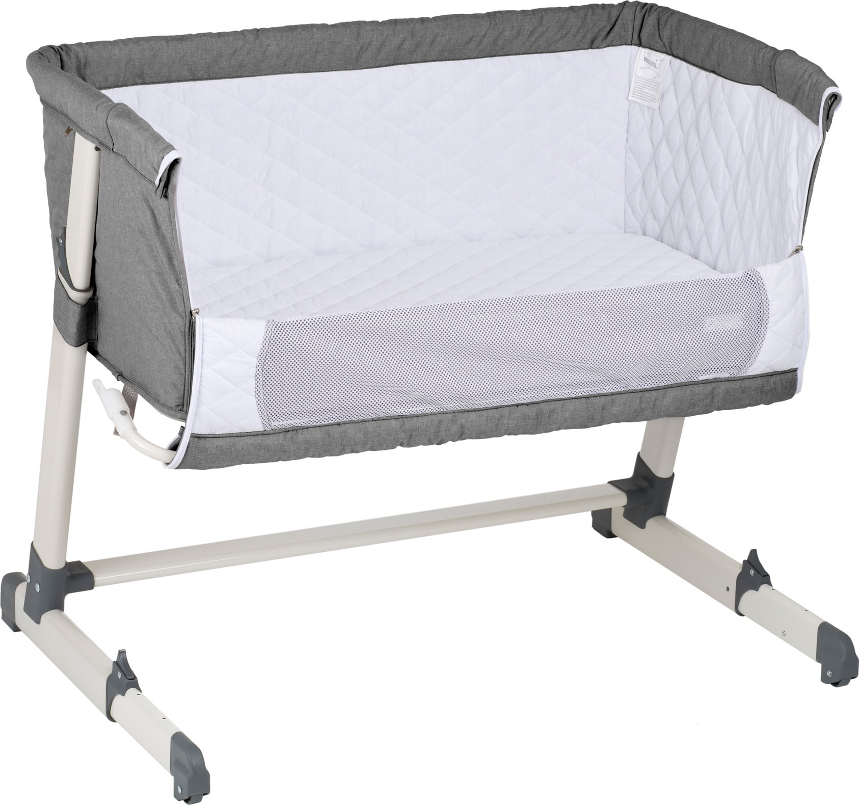 BabyGo Beistellbett »Together, grey«, faltbar