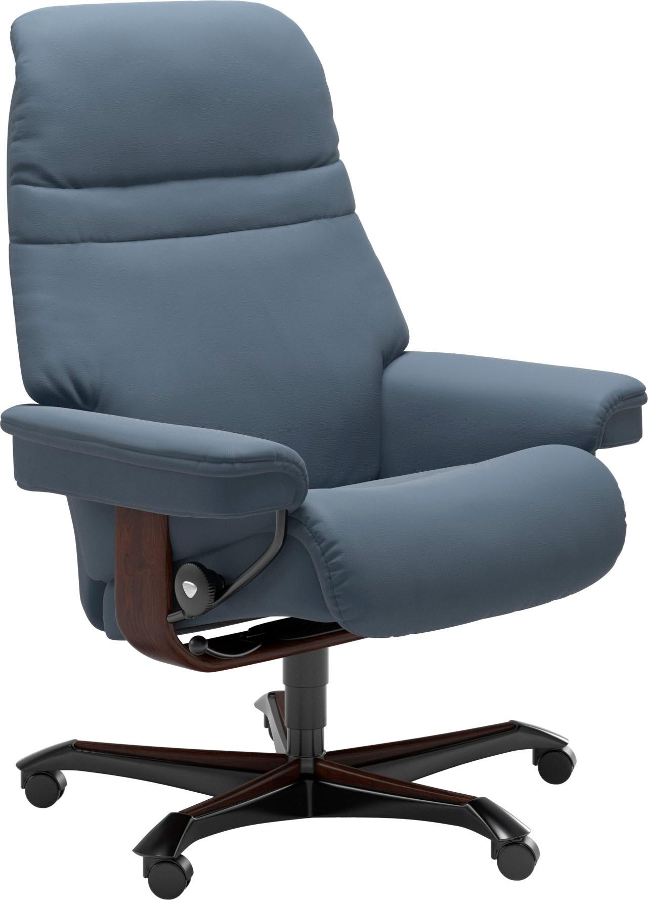 Stressless® Relaxsessel »Sunrise«, mit Home Office Base, Größe M, Gestell Braun