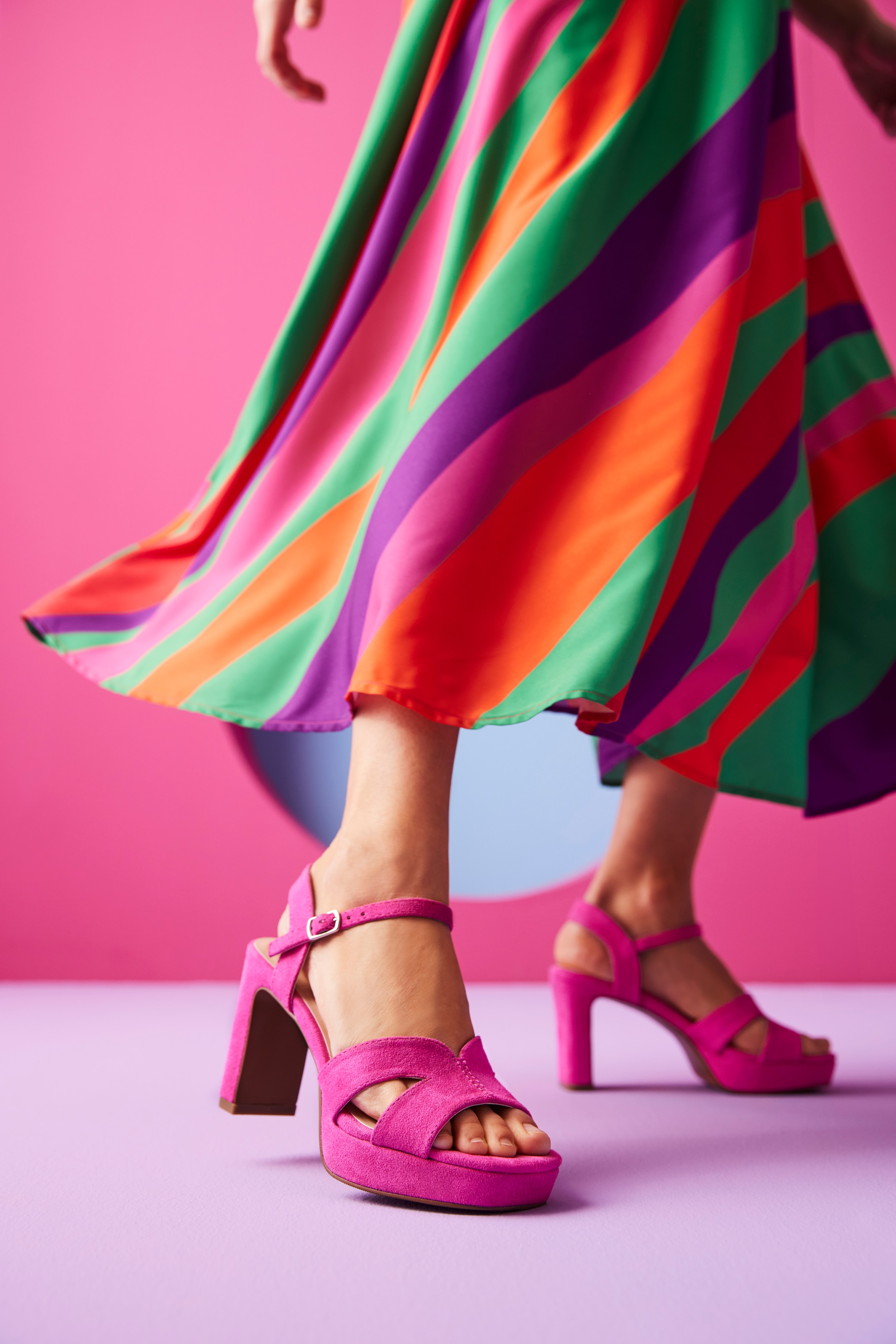 Aniston SHOES High-Heel-Sandalette, Sommerschuh, Abendsanale, Plateau - NEUE KOLLEKTION
