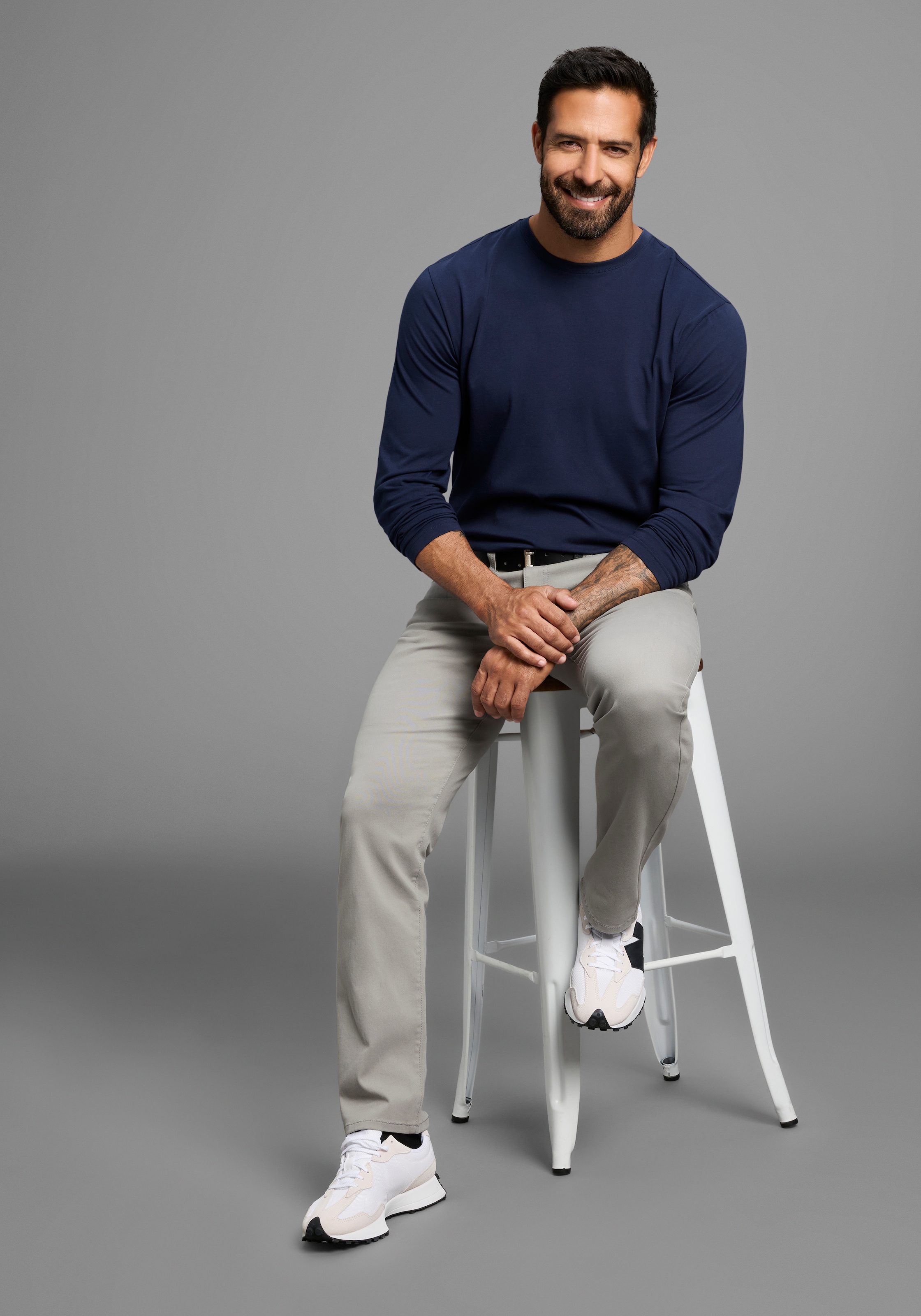 Man's World 5-Pocket-Hose, Stretchhose mit Dehnbund