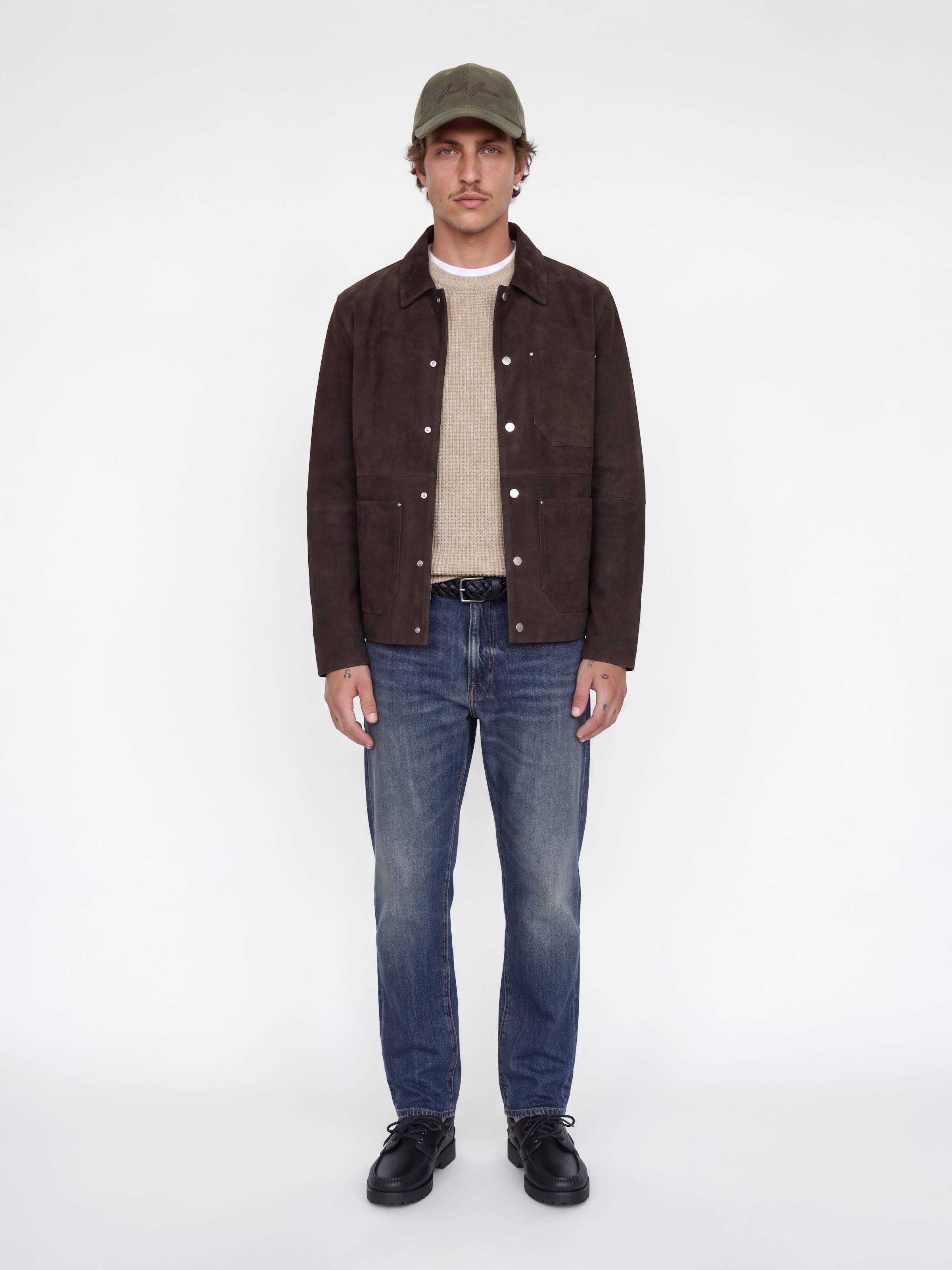 Jack & Jones Rundhalspullover »JJLUKE KNIT CREW NECK AW26« Materialmix, regular fit