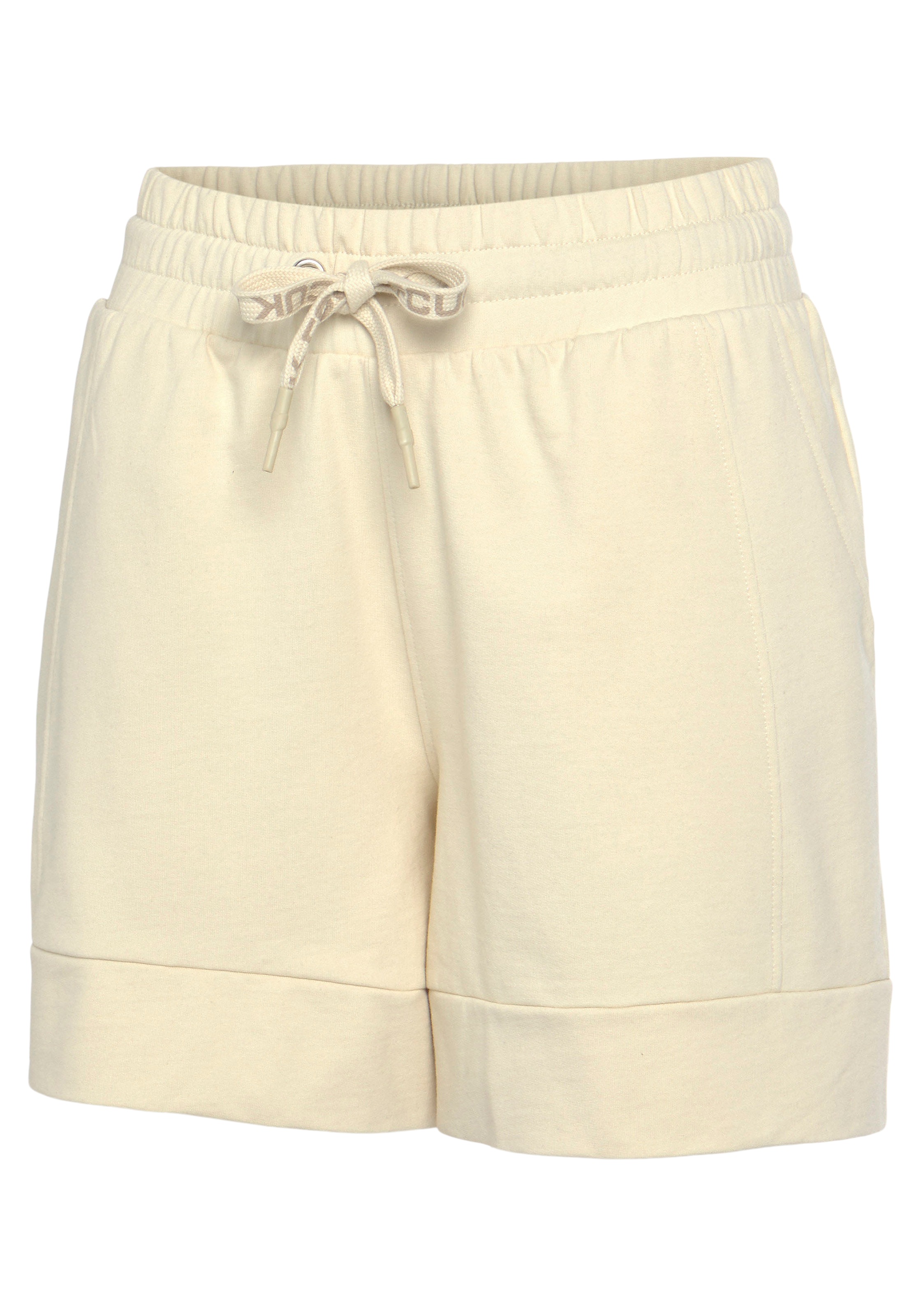 FCUK Sweatshorts, mit Längsteilungsnaht und Logoschriftzug, Loungewear