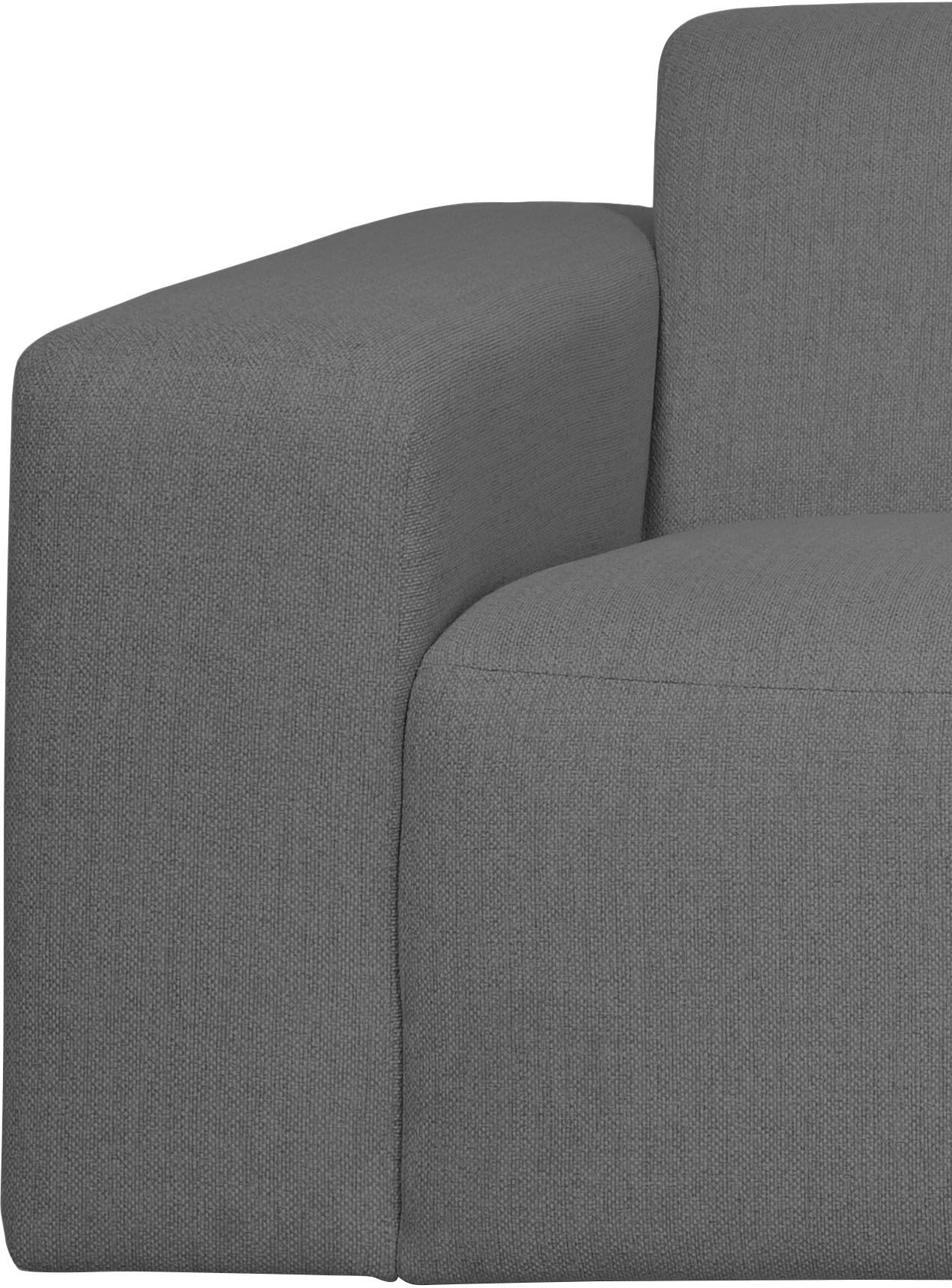 INOSIGN 3-Sitzer »Koa, 228 cm, Modulsofa in Webstoff, Cord«, Designsofa, weicher Lounge-Sitzkomfort, Welleunterfederung, bodentief