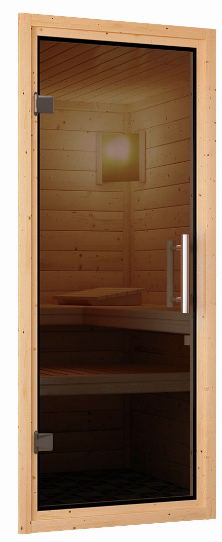 Karibu Sauna »Rodin« Set,  Ofen 9 kW integr. Strg