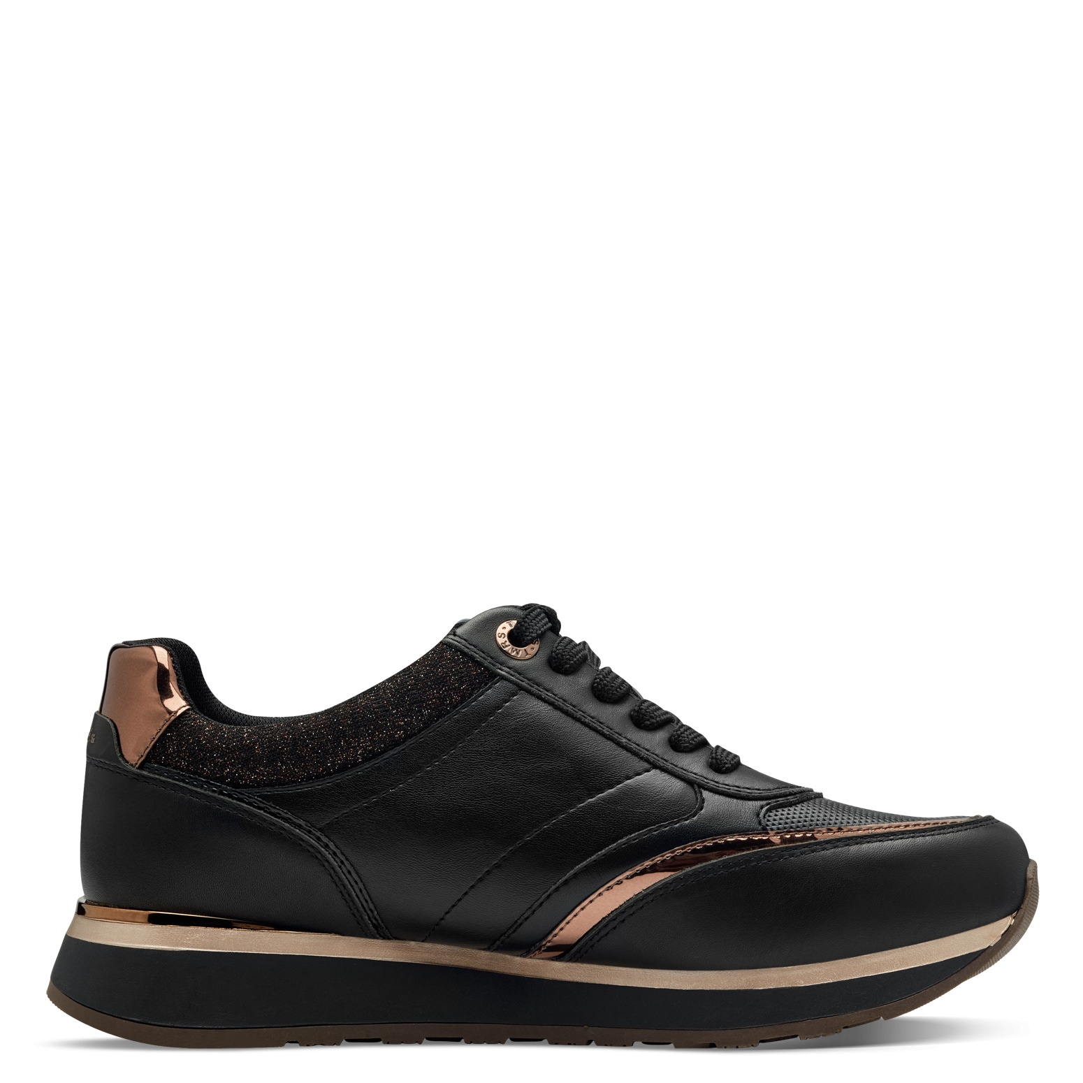 Tamaris Plateausneaker, Schnürschuh, Halbschuh, Freizeitschuh mit Außenreißverschluss