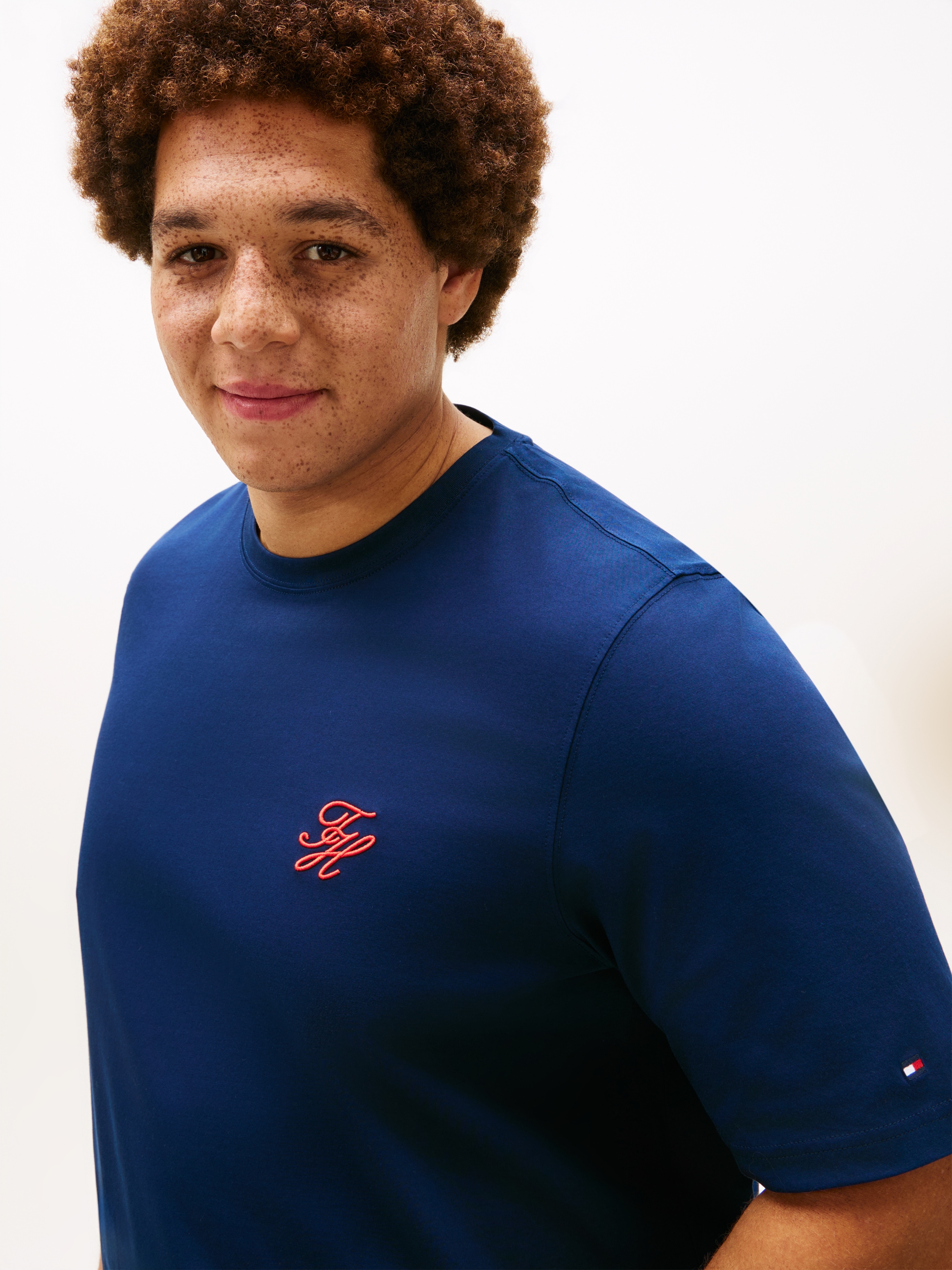 Tommy Hilfiger Big & Tall T-Shirt »BT-SCRIPT MONOGRAM SWIMSHOP« Große Größen, Jersey, Logo-Stickerei