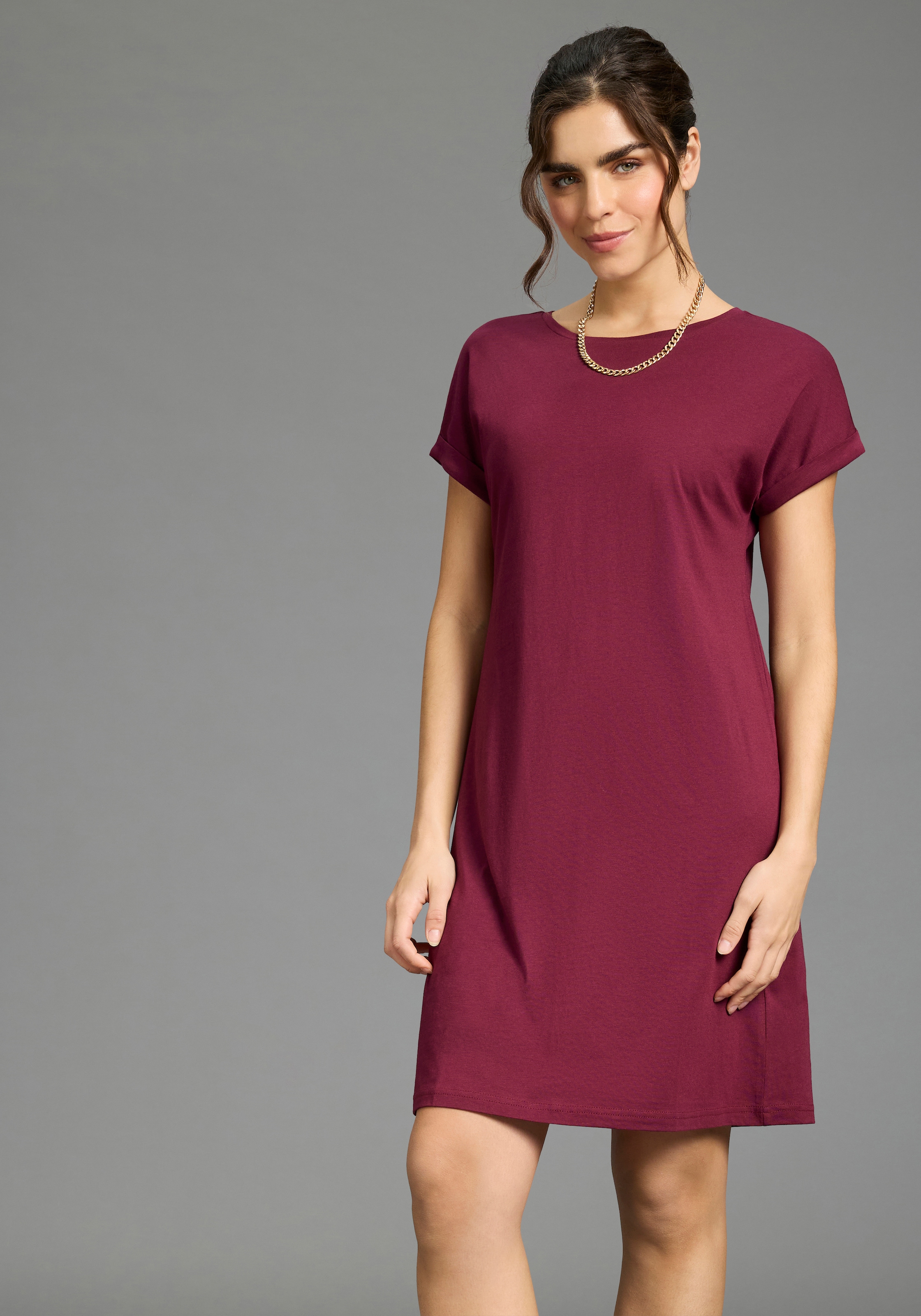 Flashlights Sommerkleid 2er-Pack,  aus Single Jersey, figurumspielende Passform, perfektes Basic, Sparset