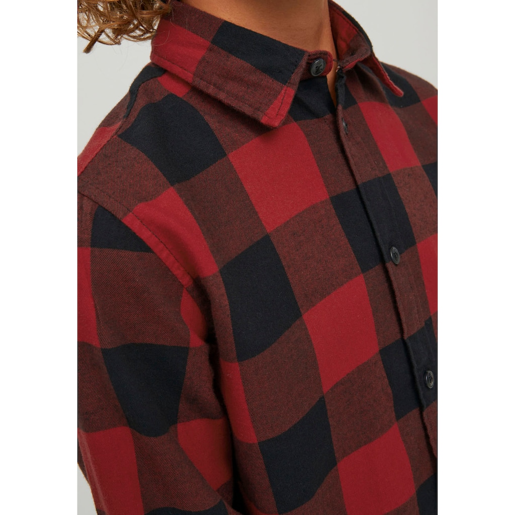 Jack & Jones Junior Karohemd »JJEGINGHAM TWILL SHIRT L/S NOOS JNR«