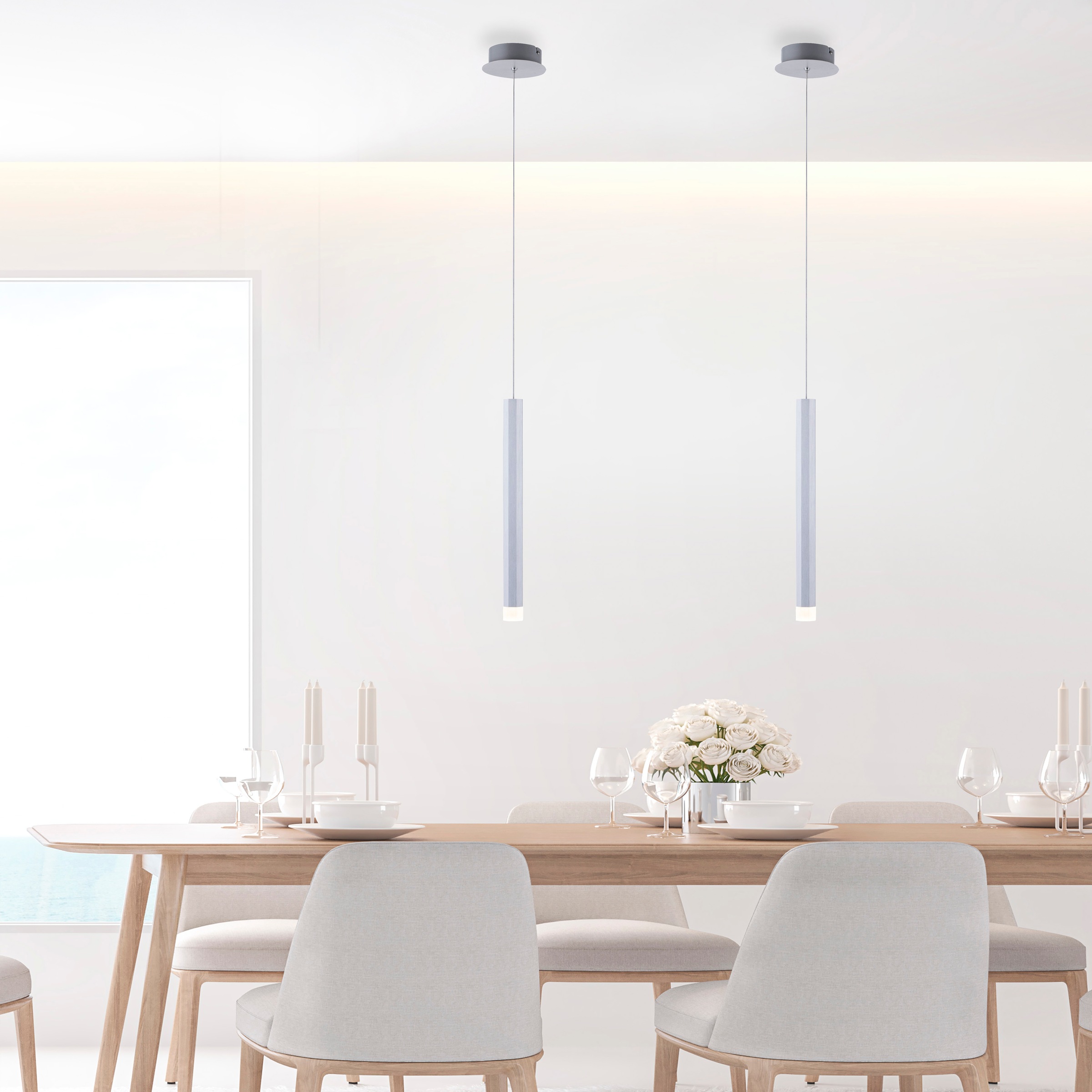 JUST LIGHT Pendelleuchte »BRUNO«, 1 flammig, Leuchtmittel LED-Board | LED fest integriert, LED