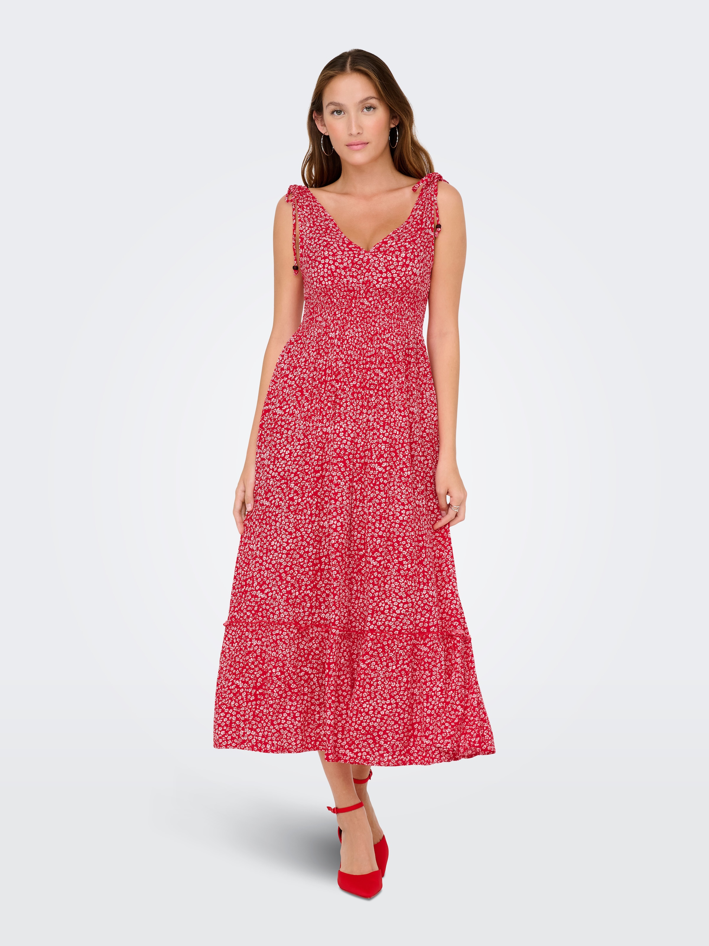 ONLY Maxikleid »ONLFERNANDA LIFE S/L LONG DRESS WVN«