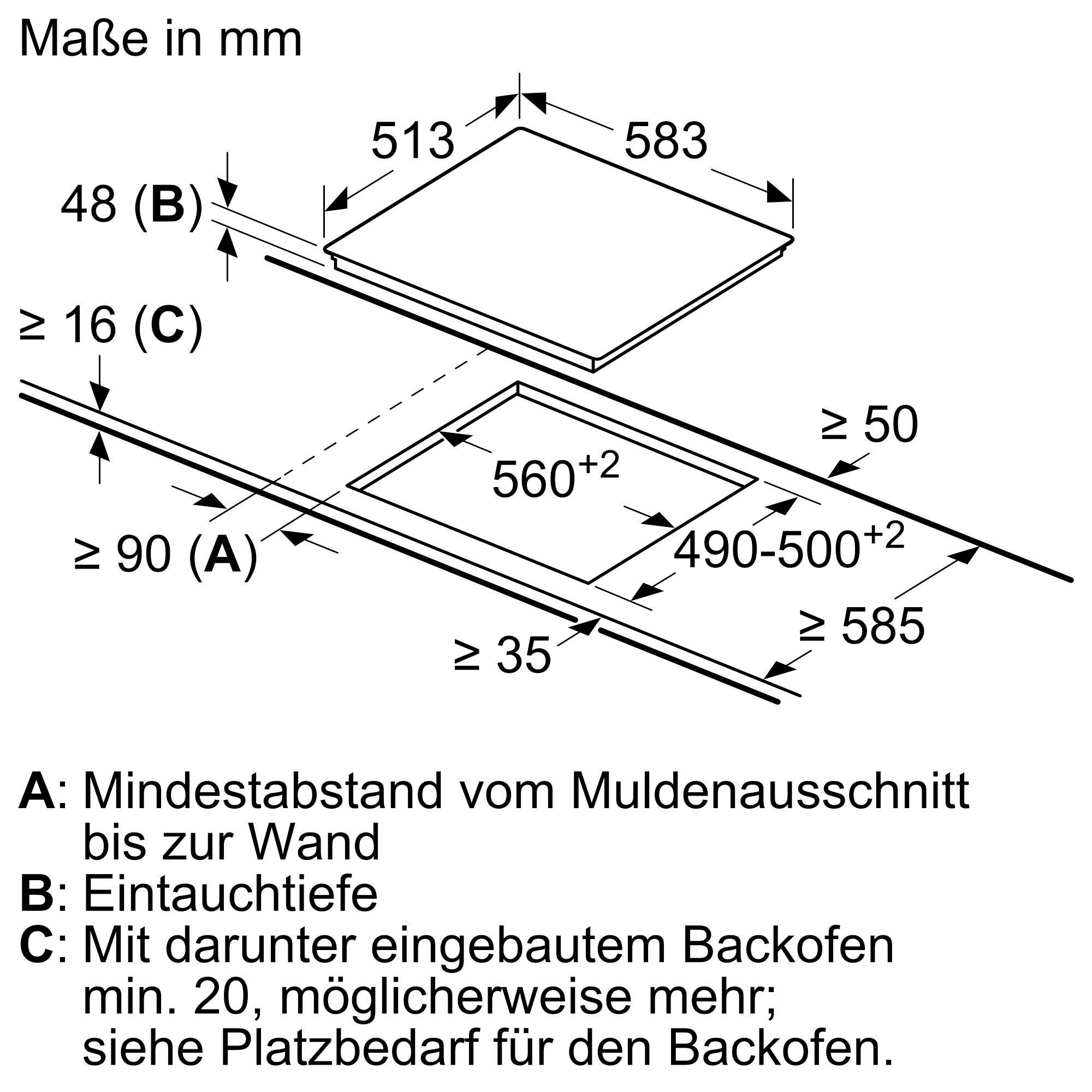 NEFF Backofen-Set »B1CCC0AK3«, mit Teleskopauszug nachrüstbar, mit 5 Beheizungsarten