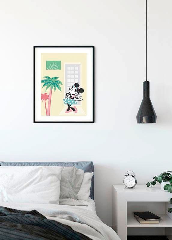 Komar Poster »Minnie Mouse Schlafzimmer, Palms«, (1 kaufen Wohnzimmer Shop Disney, OTTO St.), im Online Kinderzimmer