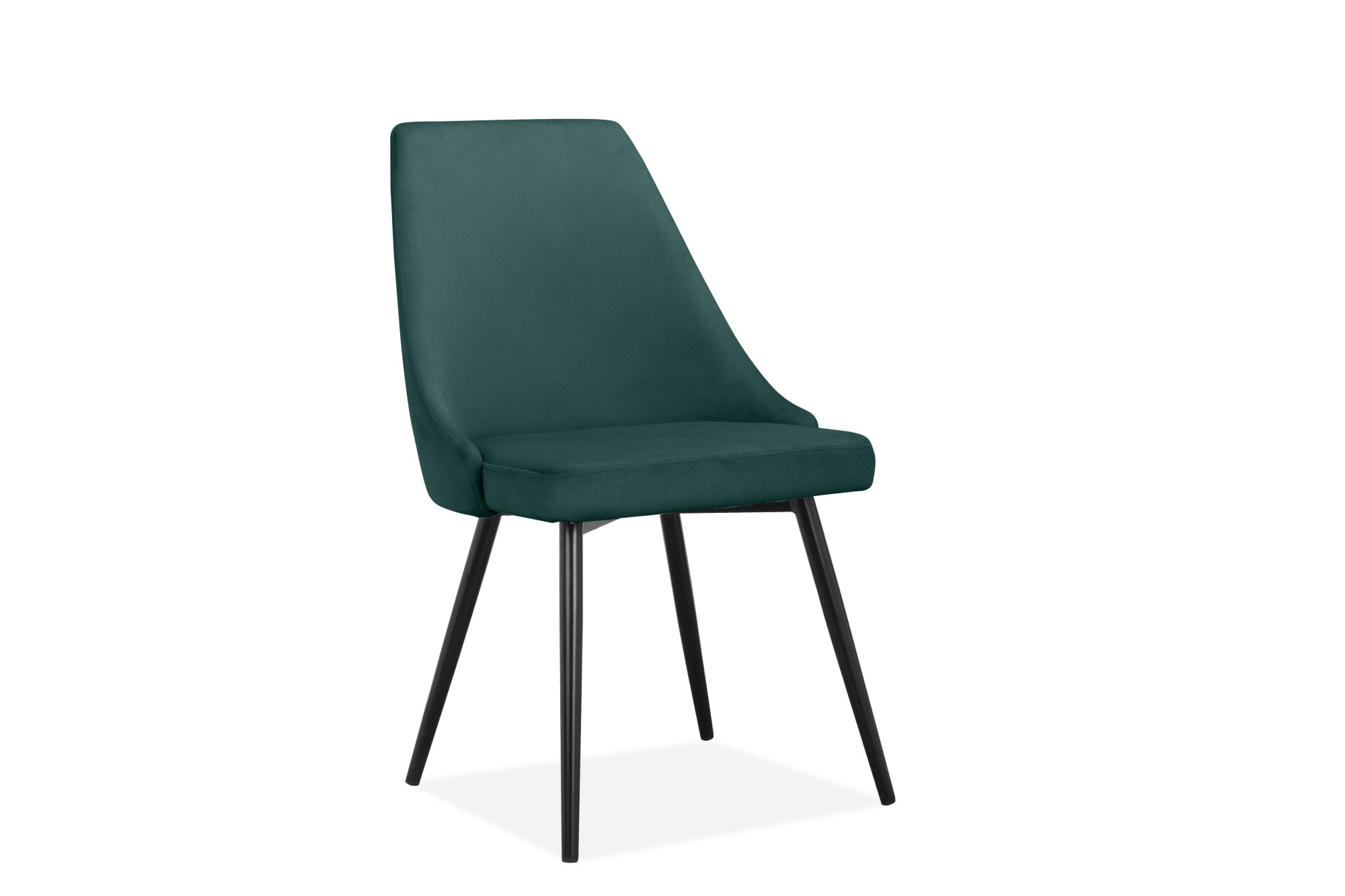 INOSIGN Essgruppe »Danny-Malio«, (Set, 5 tlg., Set 140 cm), Glastisch 140x80 cm mit 4 Stühlen (Veloursstoff), Gestell aus Metall
