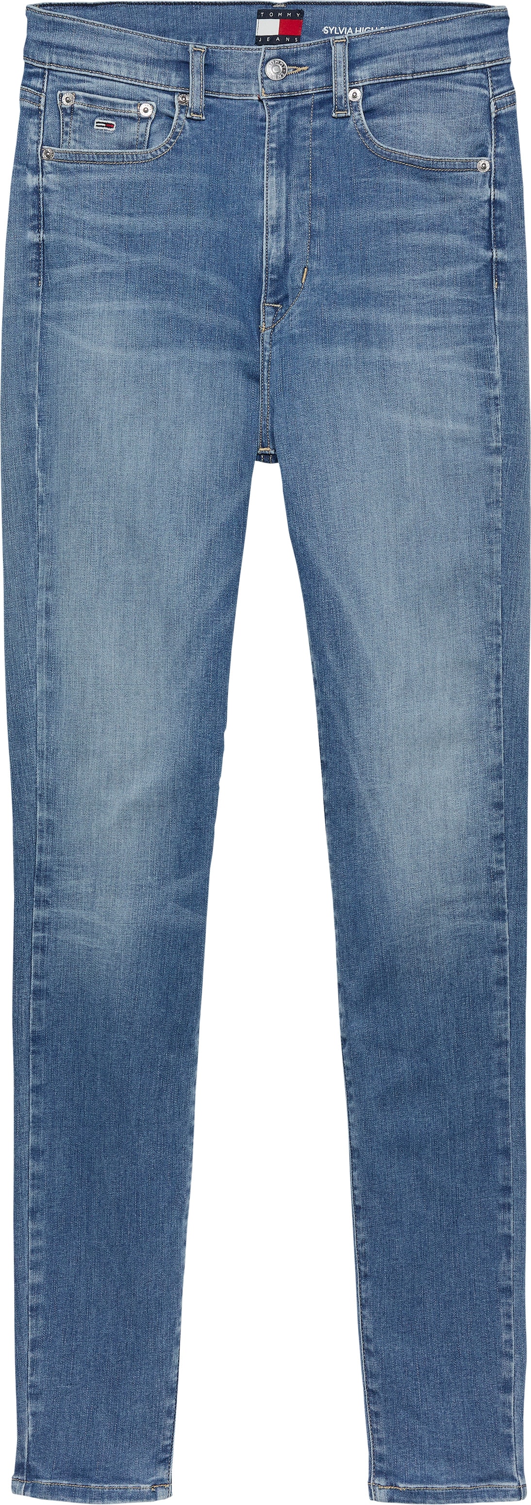 Tommy Jeans Skinny-fit-Jeans »Sylvia High Rise Skinny«, in Knöchellänge, in blauer Waschung