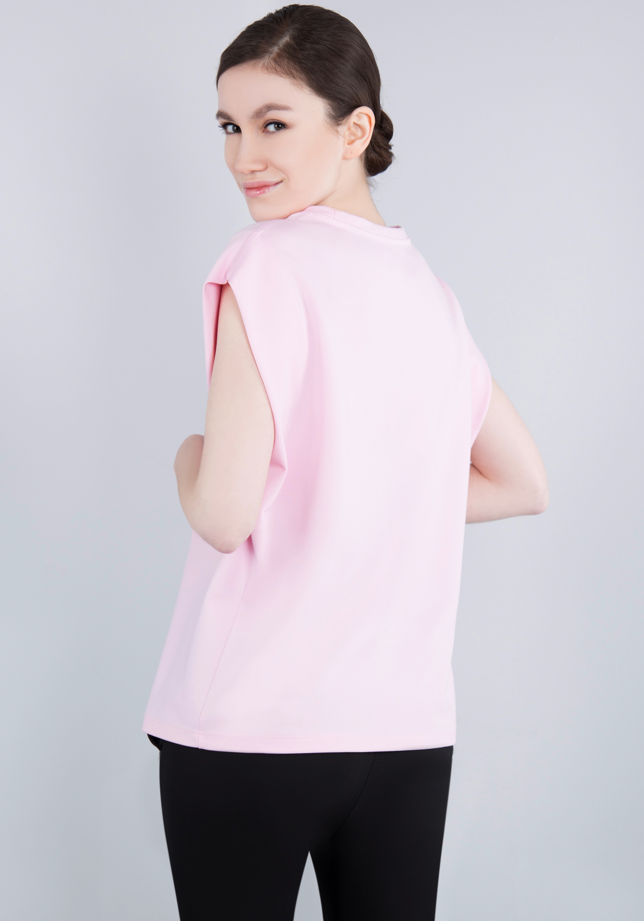 IMPERIAL T-Shirt »Ärmelloses "Punto Milano" Shirt mit eingeschlagen Armlochdetail«