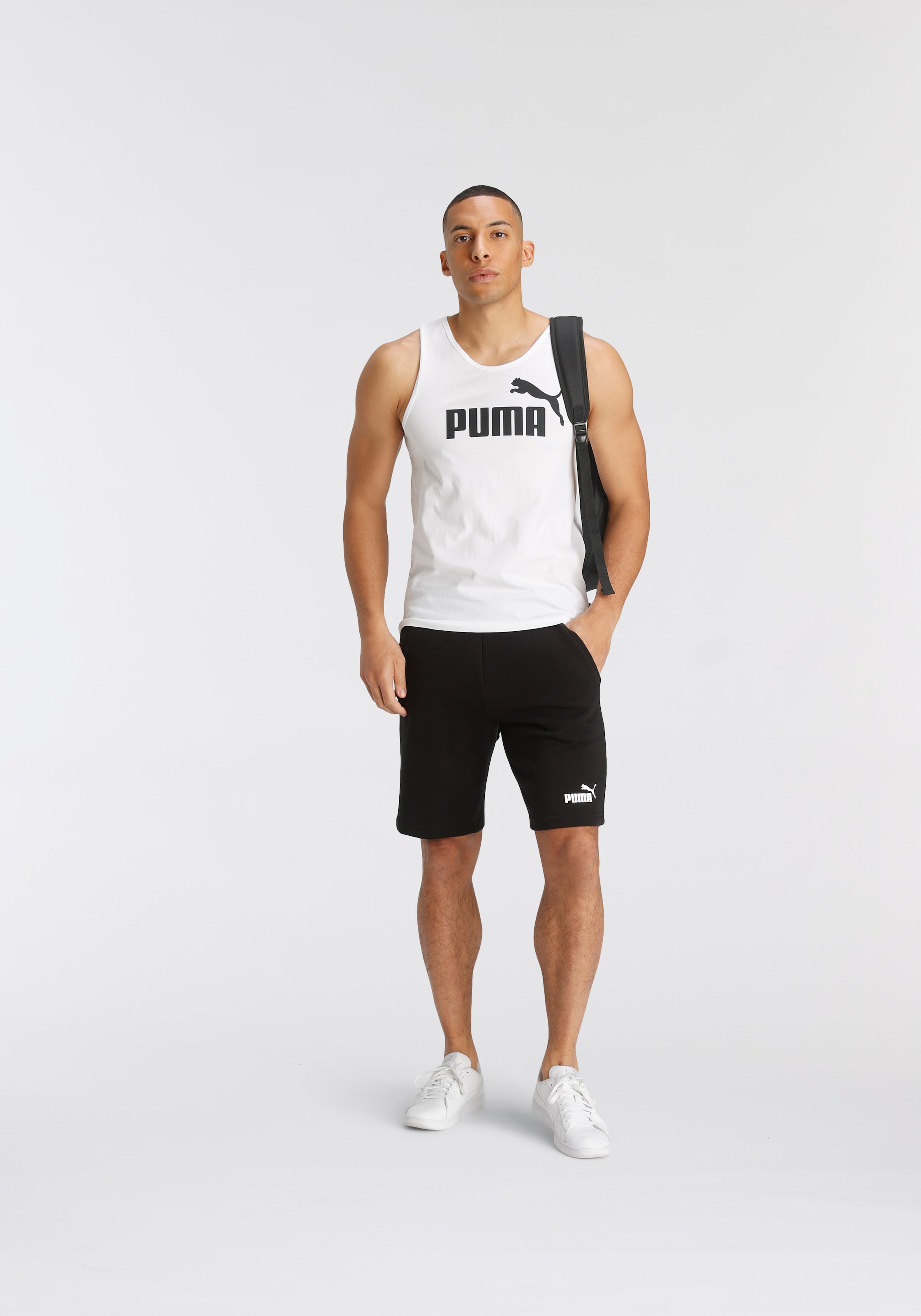 PUMA Trainingsshorts »ESS SHORTS 10"«, weiches Material mit Baumwollmix