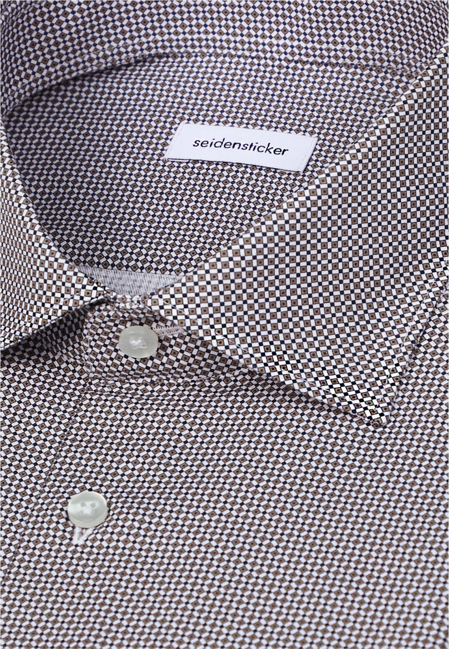 seidensticker Businesshemd »Schwarze Rose« Shaped 1/1 Kentkragen Druck