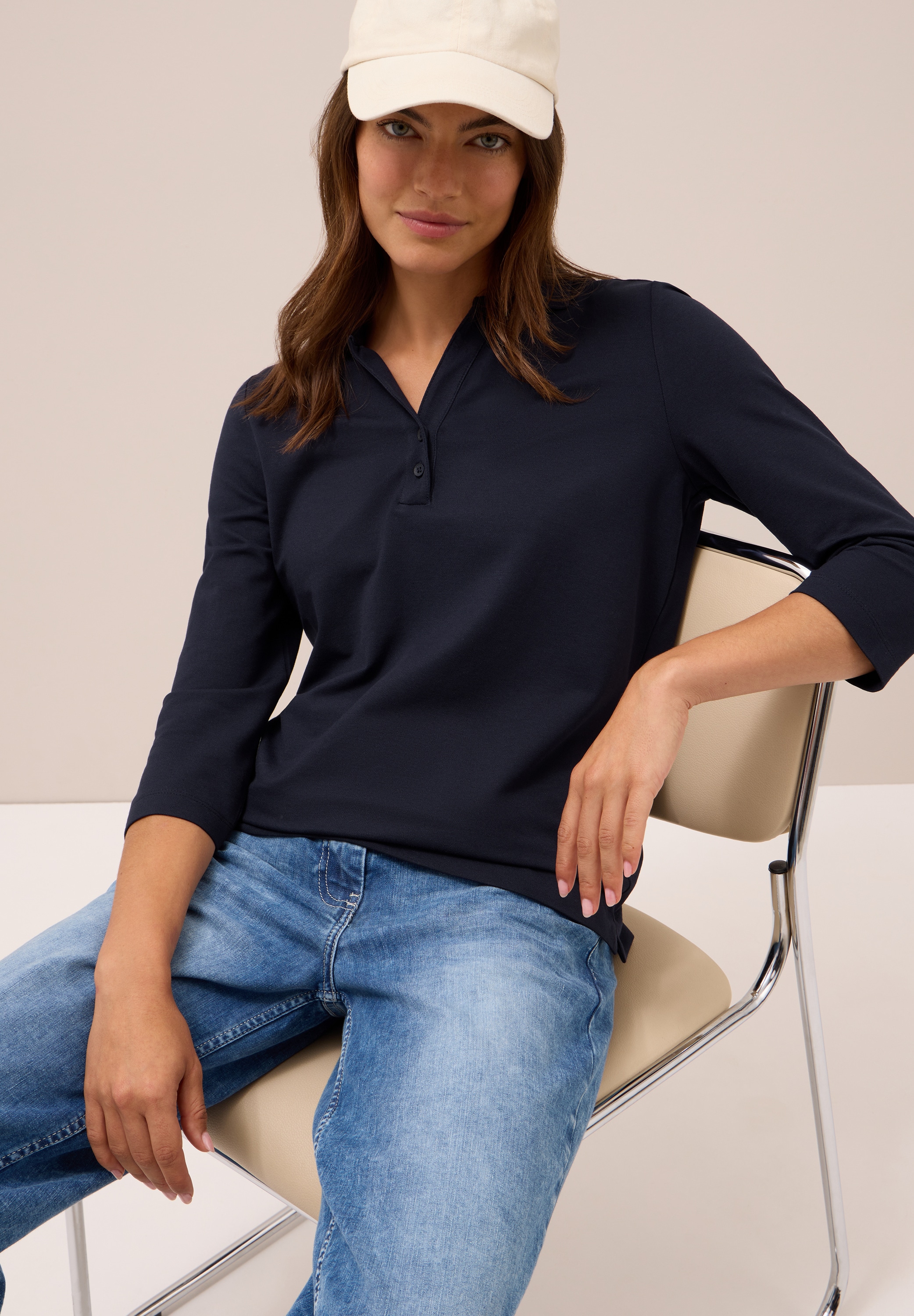 Cecil Poloshirt, mit Polo Kragen
