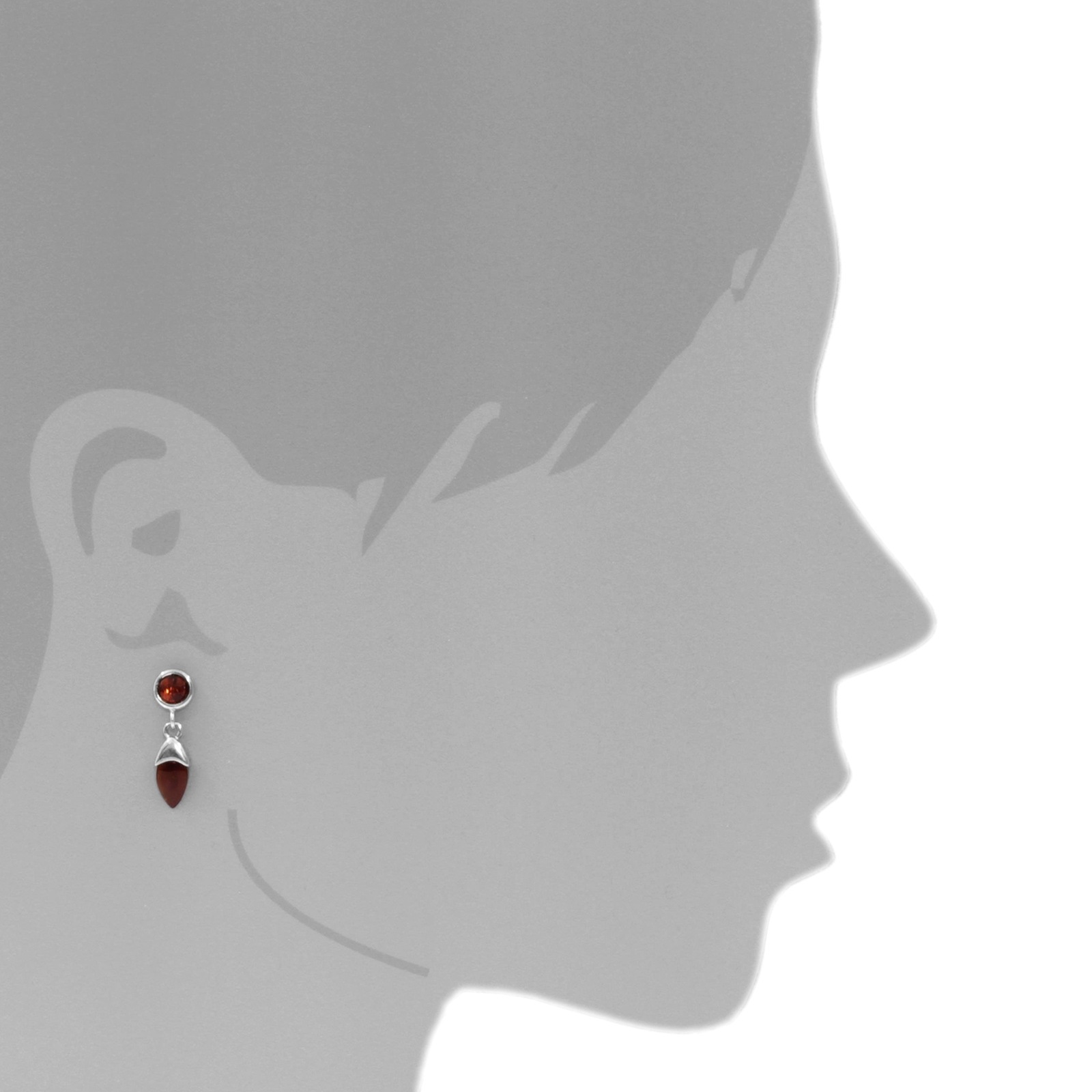 OSTSEE-SCHMUCK Paar Ohrhänger »- Talke - Silber 925/000 - Bernstein«