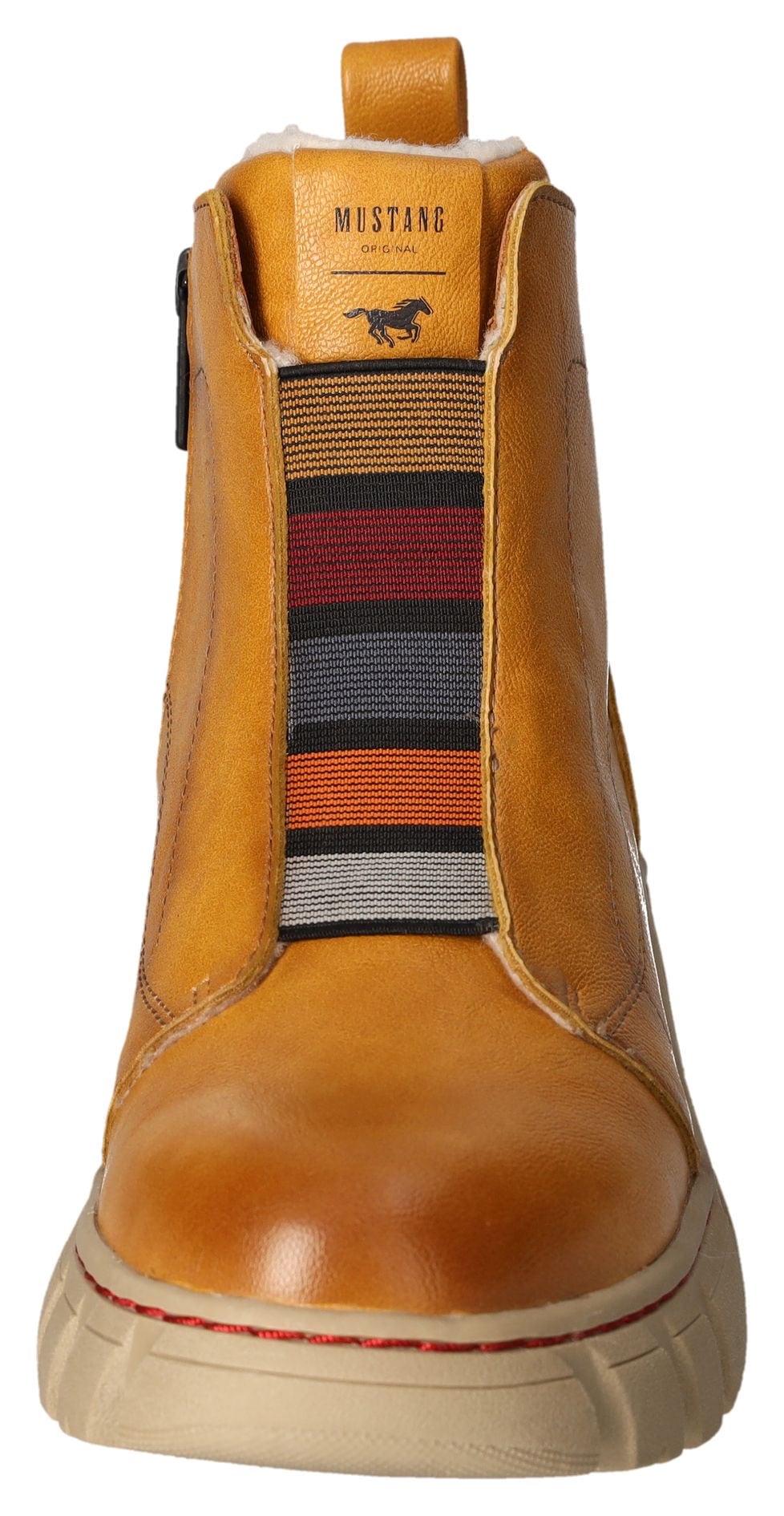 Mustang Shoes Winterboots, Stiefelette, Plateauboots mit Gummizug für guten Sitz