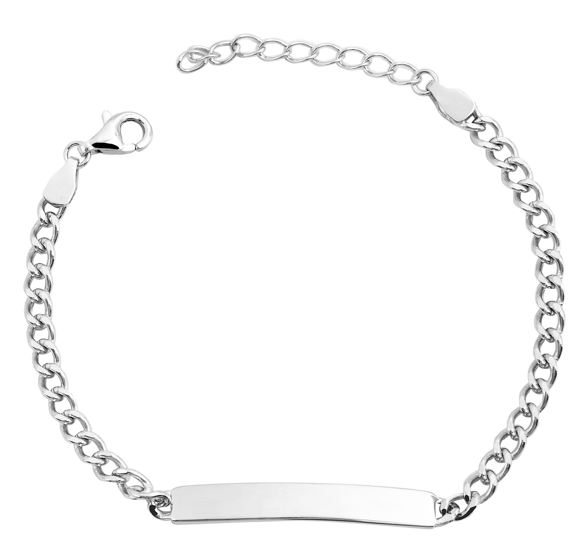 Adelia´s Panzerarmband »Damen Armband ¿ Panzerarmband aus 925 Silber 17 cm«